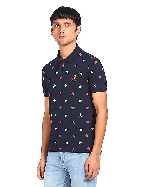 U.S. Polo Assn. Cotton Printed Polo Shirt