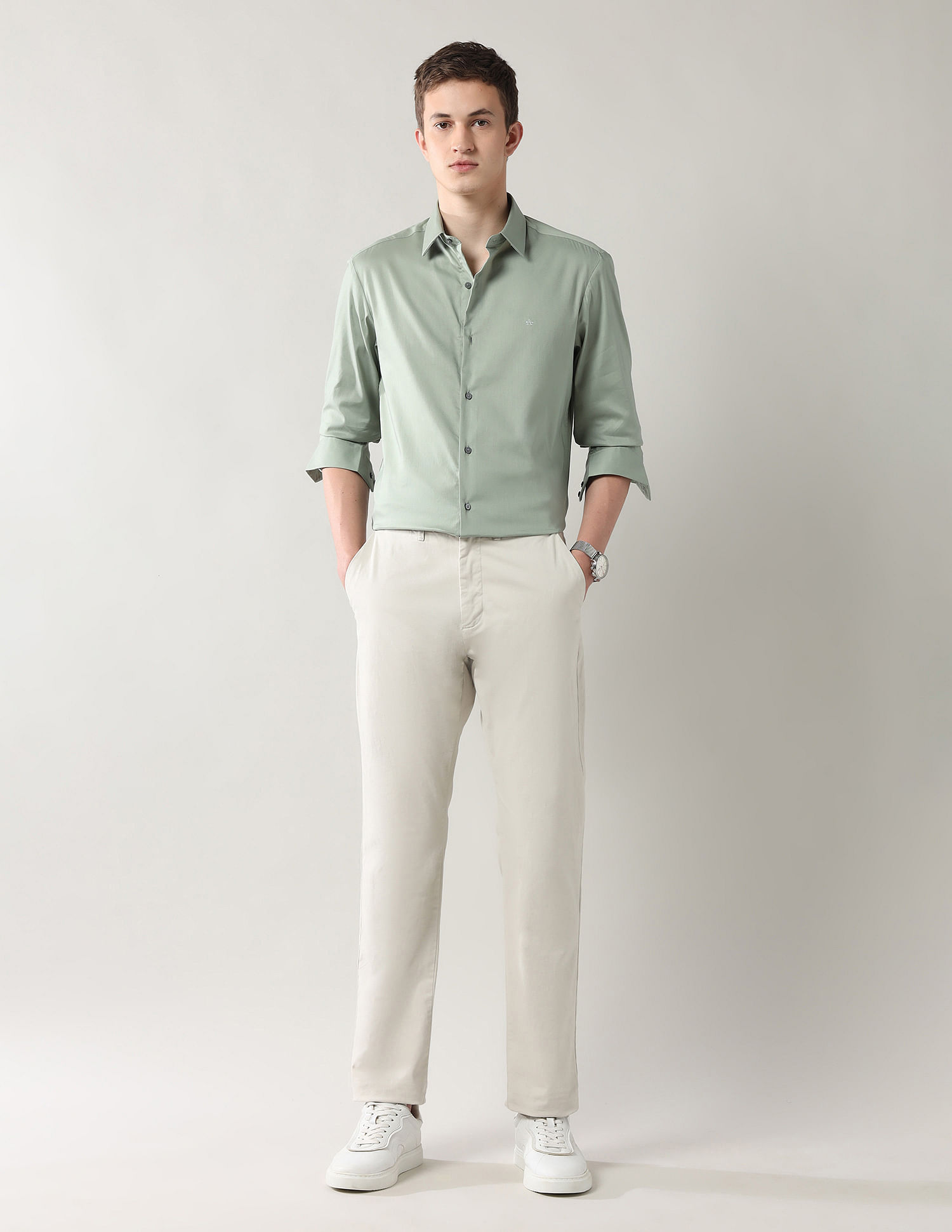 Arrow Newyork Brooklyn Ultra Slim Fit Twill Shirt
