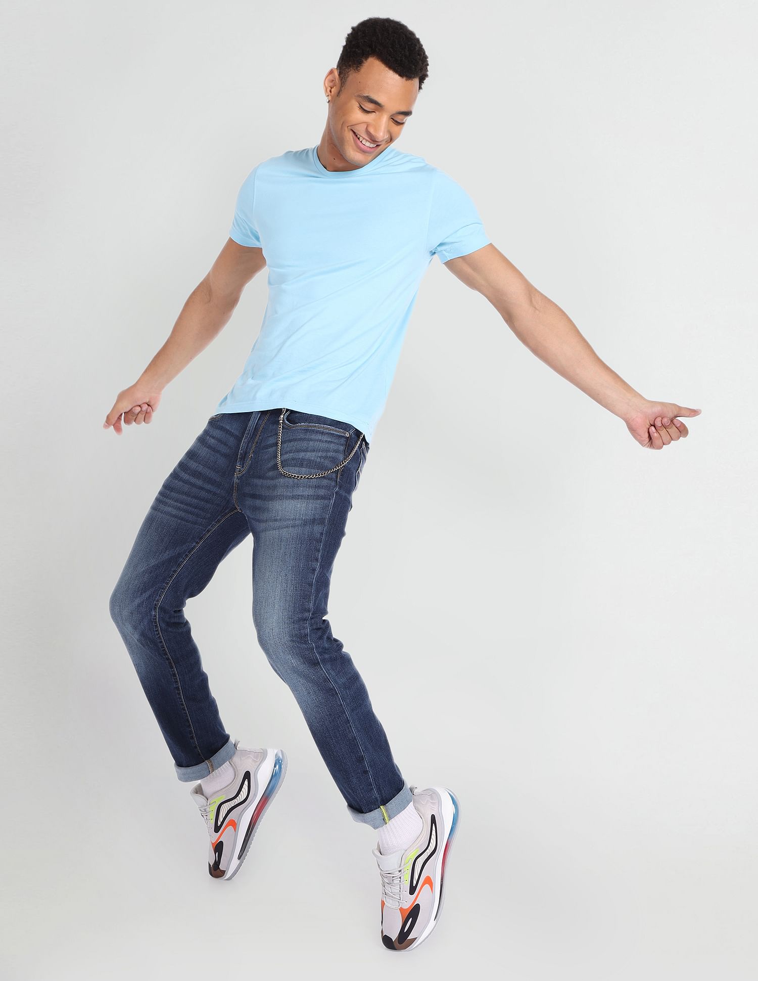 Flying Machine Freddie Slim Straight Whiskered Jeans