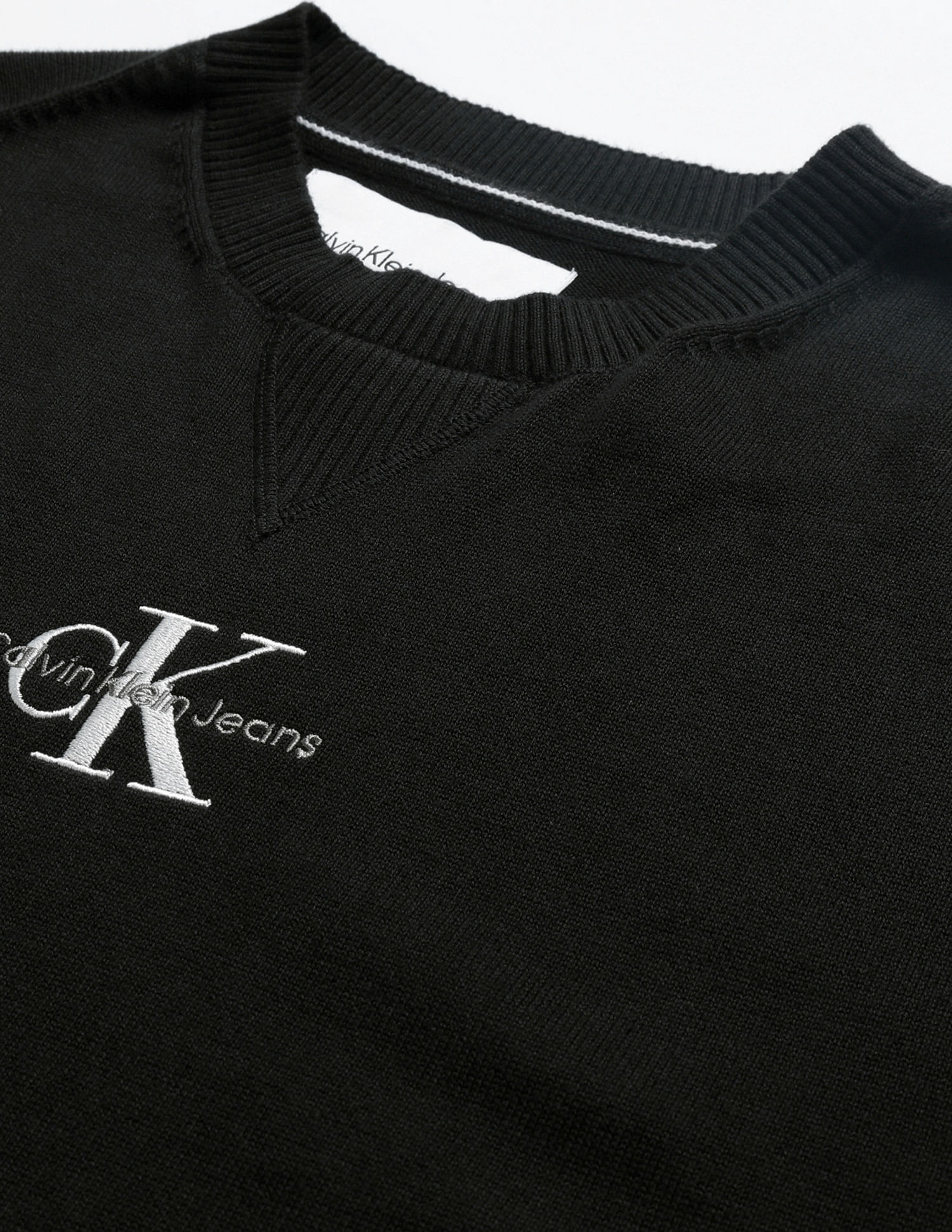 Calvin Klein Transitional Cotton Monologo Sweater
