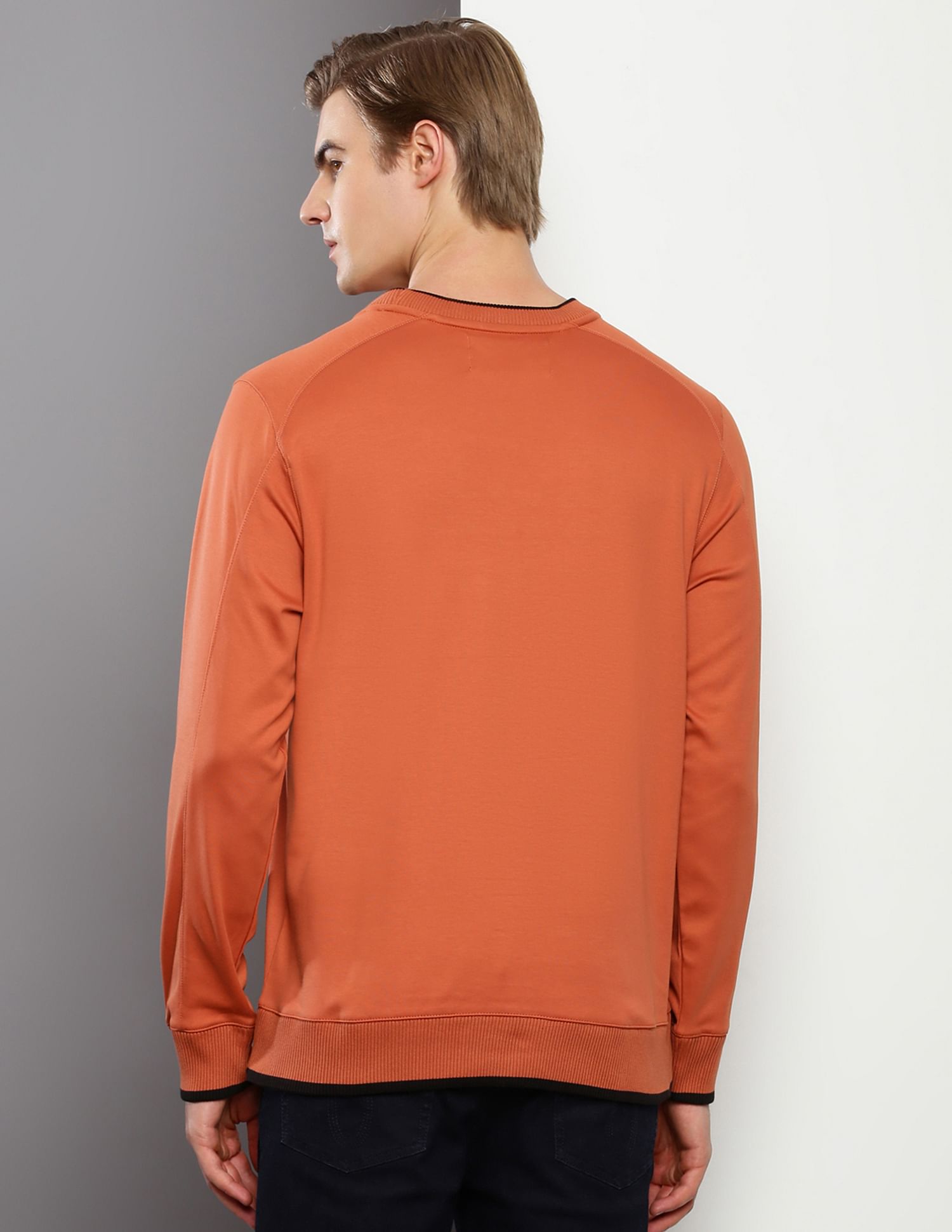 Calvin Klein Embossed Monogram Tipped Sweatshirt