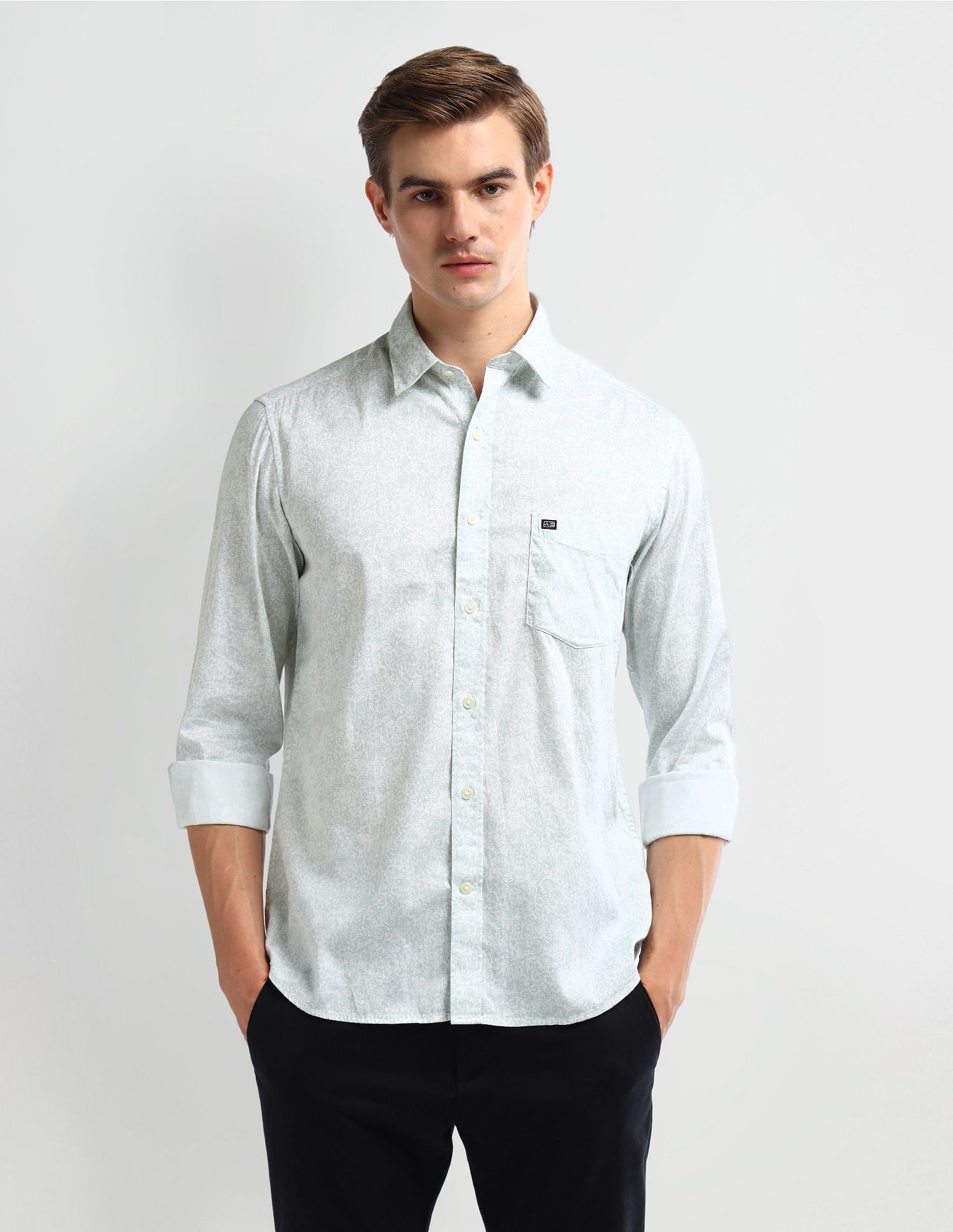 Arrow Sport Manhattan Slim Fit Cotton Shirt