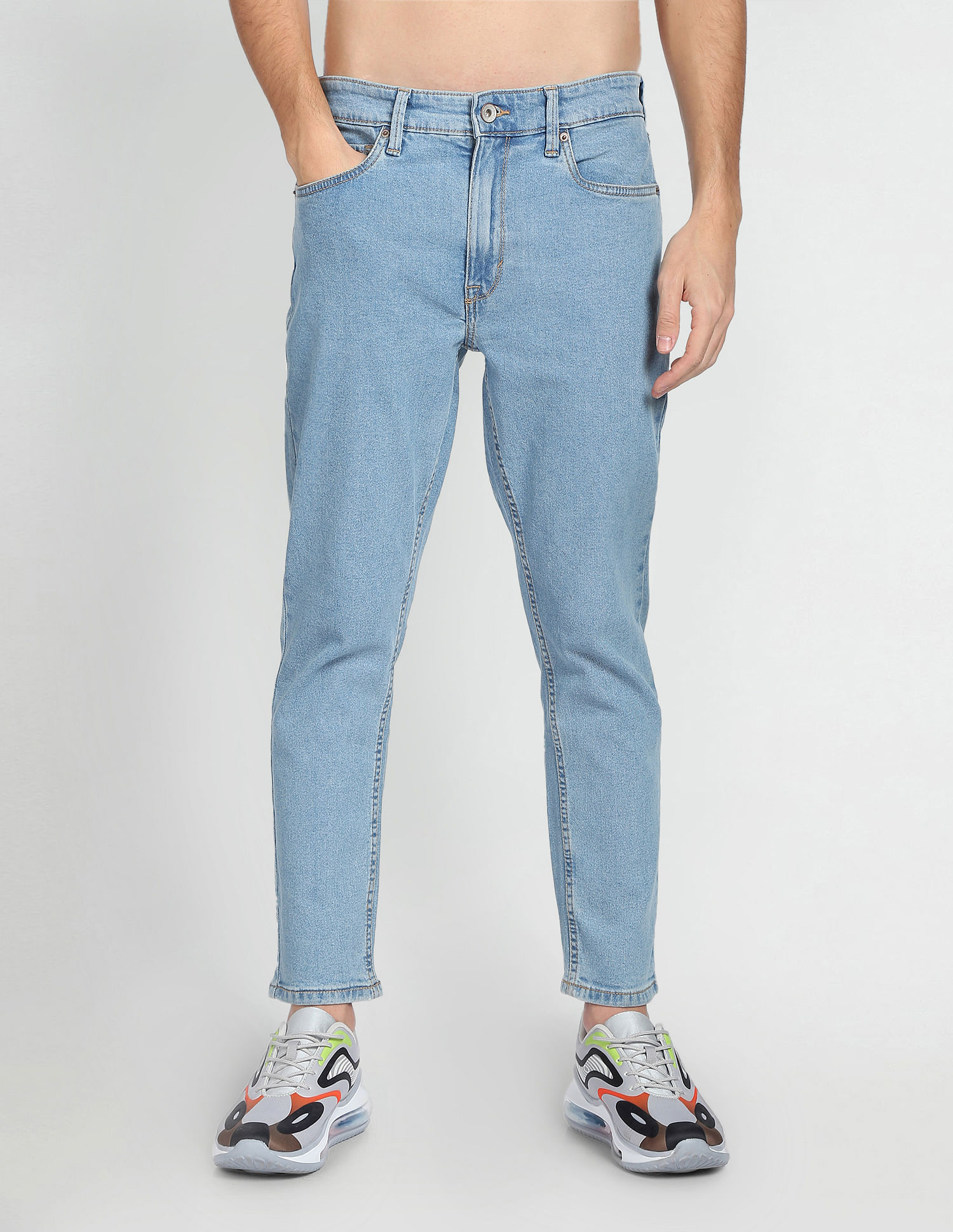 Flying Machine High Rise Mankle Slim Fit Jeans