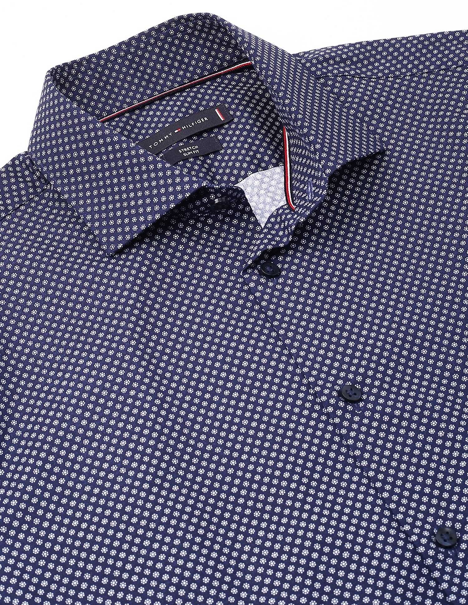 Tommy Hilfiger Printed Regular-Fit Poplin Woven Shirt