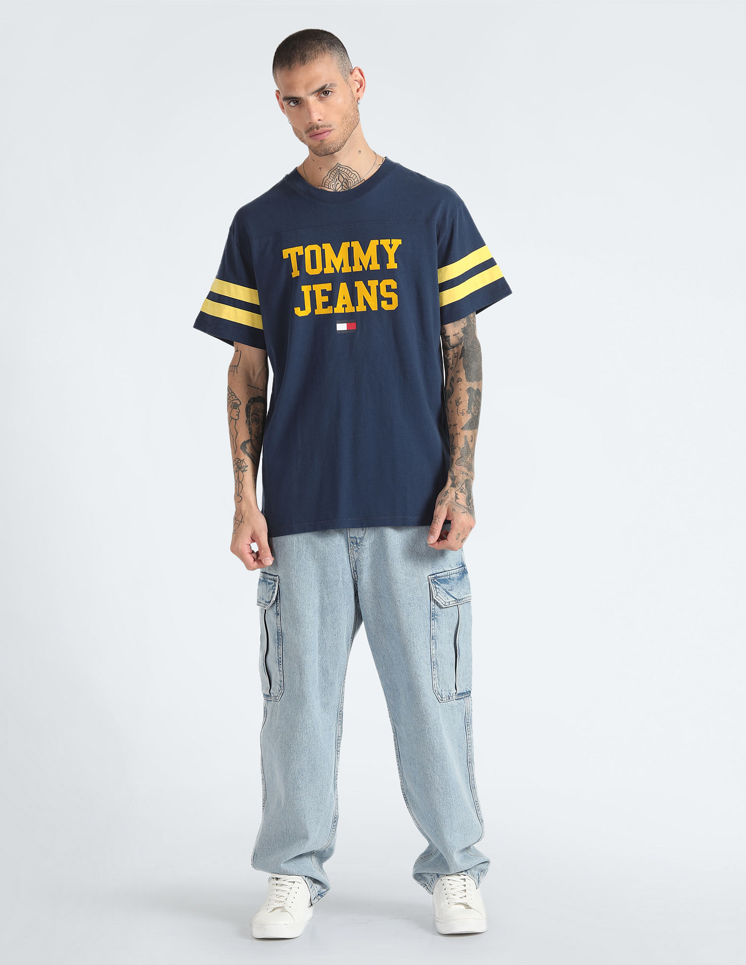 Tommy Hilfiger Ringer Brand Print T-Shirt