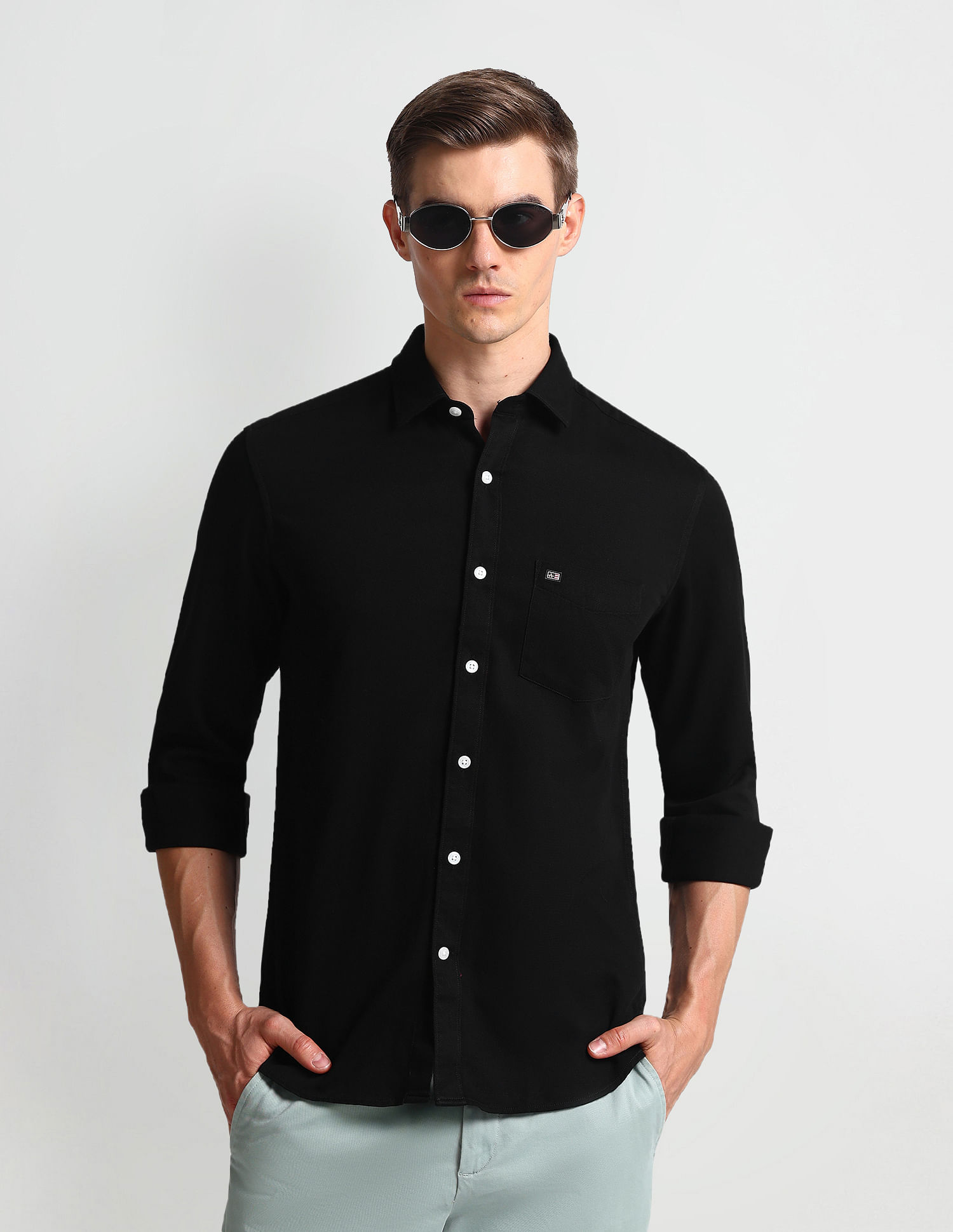 Arrow Sports Manhattan Slim Fit Dobby Shirt