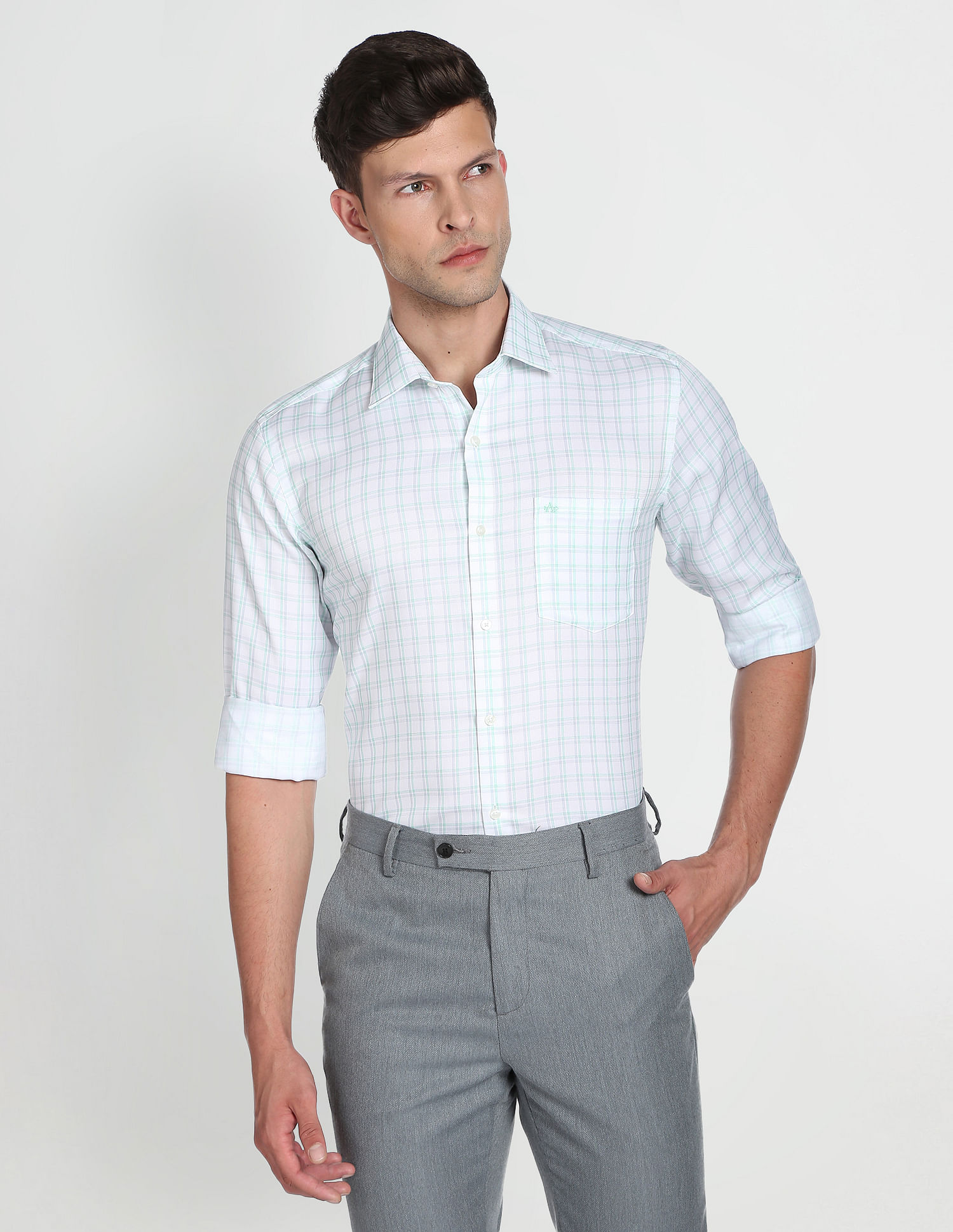 Arrow Auto Press Dobby Formal Shirt