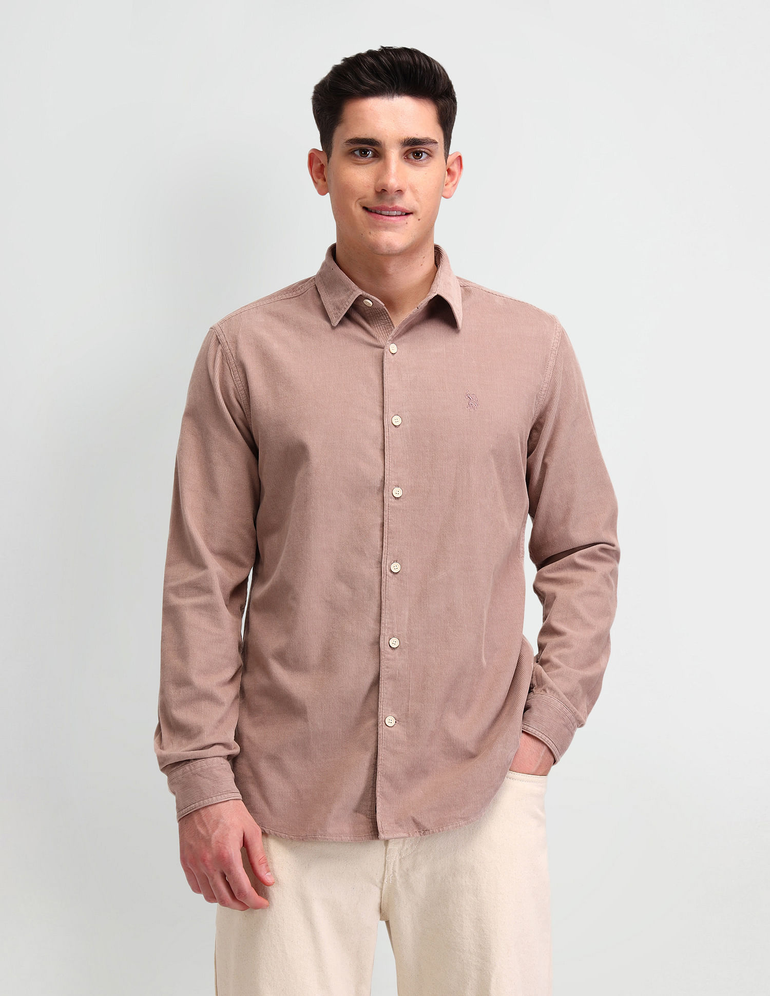 U.S. Polo Assn. Denim Co. Textured Slim Fit Shirt