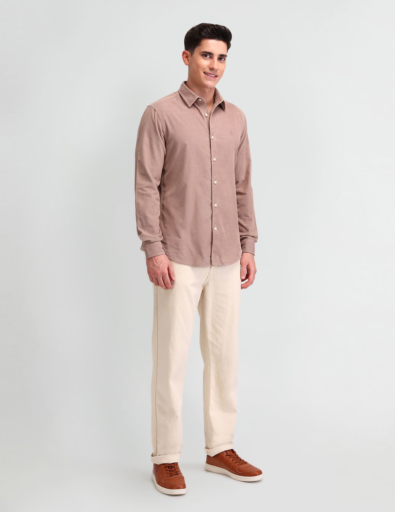 U.S. Polo Assn. Denim Co. Textured Slim Fit Shirt