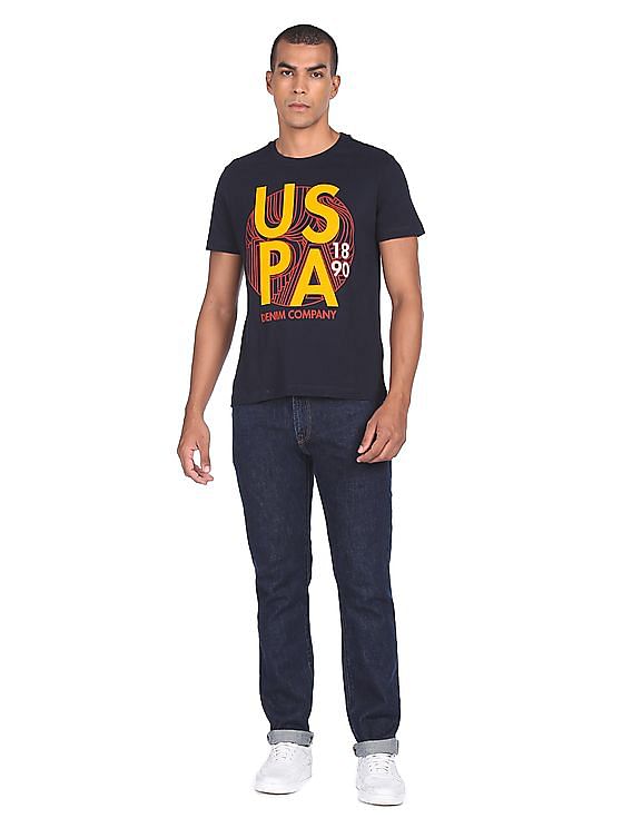 U.S. Polo Assn. Denim Co. Brand Print Cotton T-Shirt