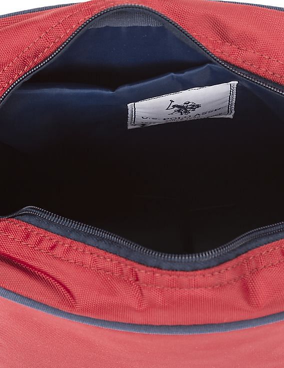 U.S. Polo Assn. Contrast Trim Flap Messenger Bag