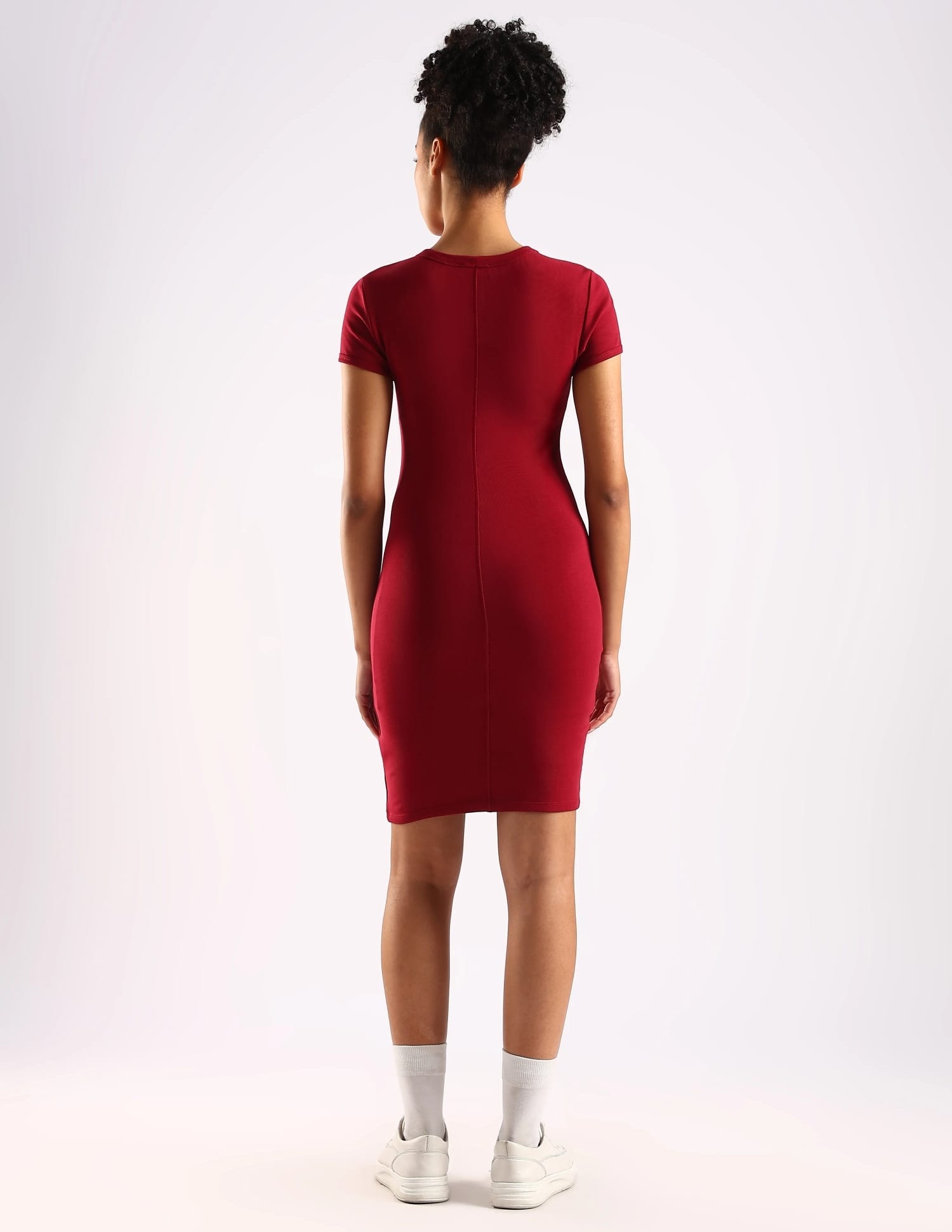 Buy Calvin Klein Jeans Cotton Crew Neck Bodycon Dress