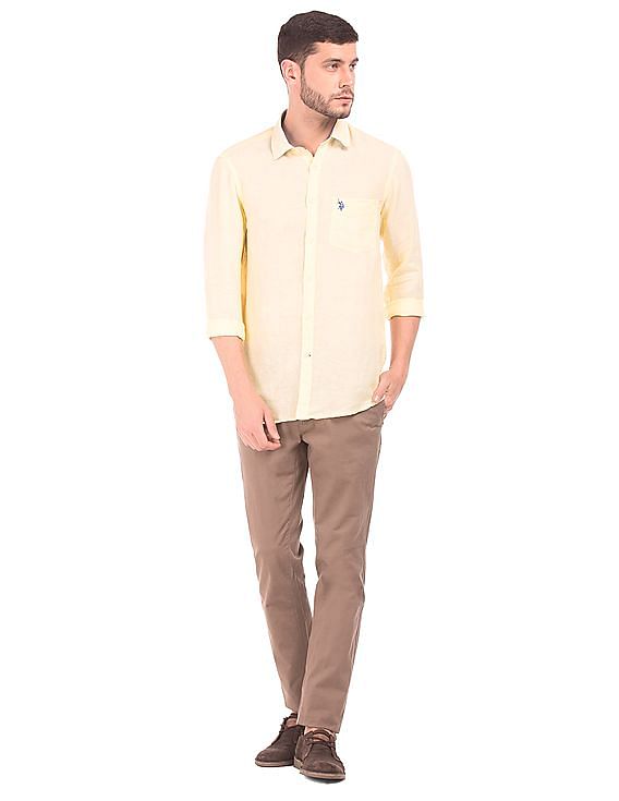 U.S. Polo Assn. Solid Linen Shirt