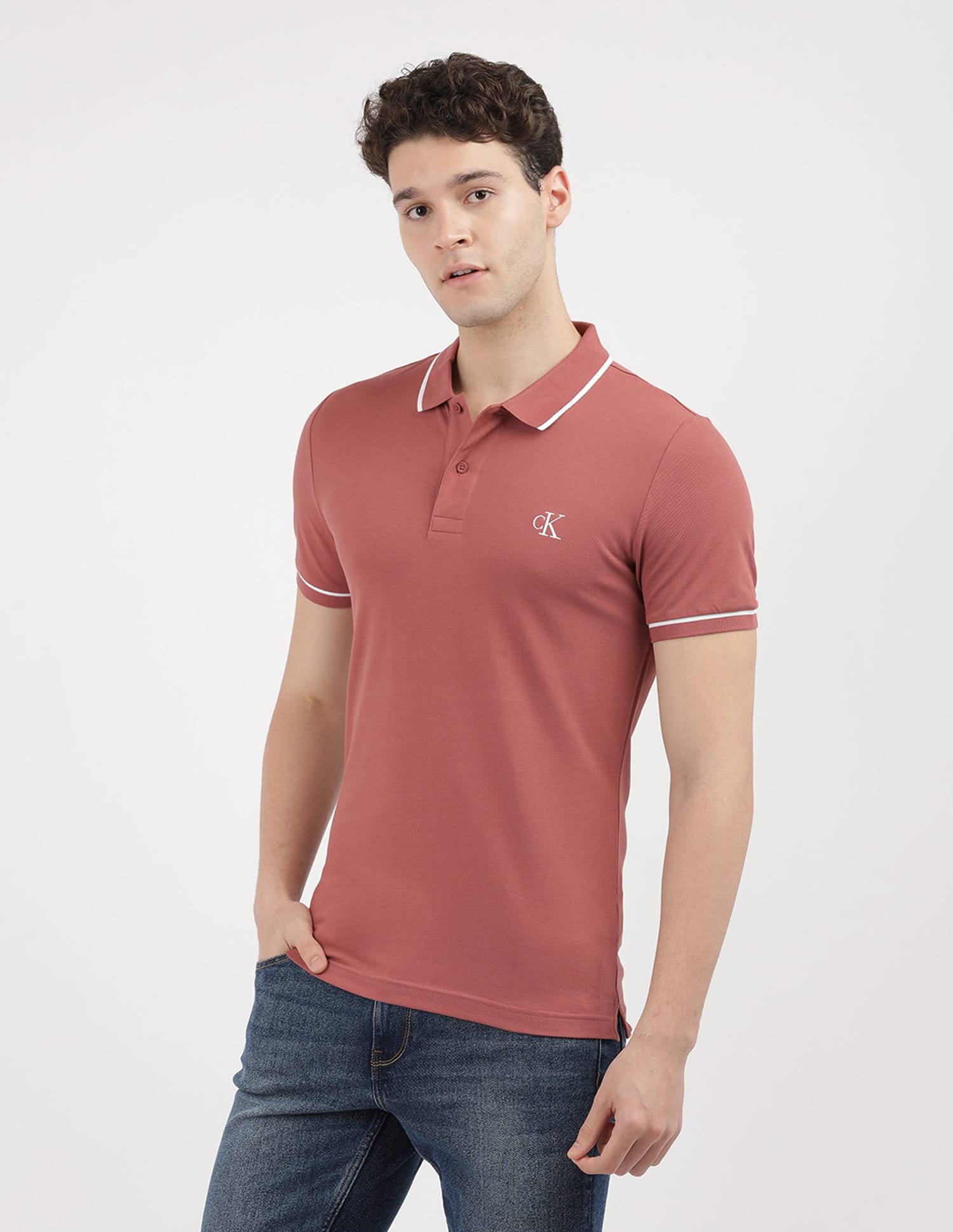 Buy Calvin Klein Jeans Tipping Polo Collar T-Shirt