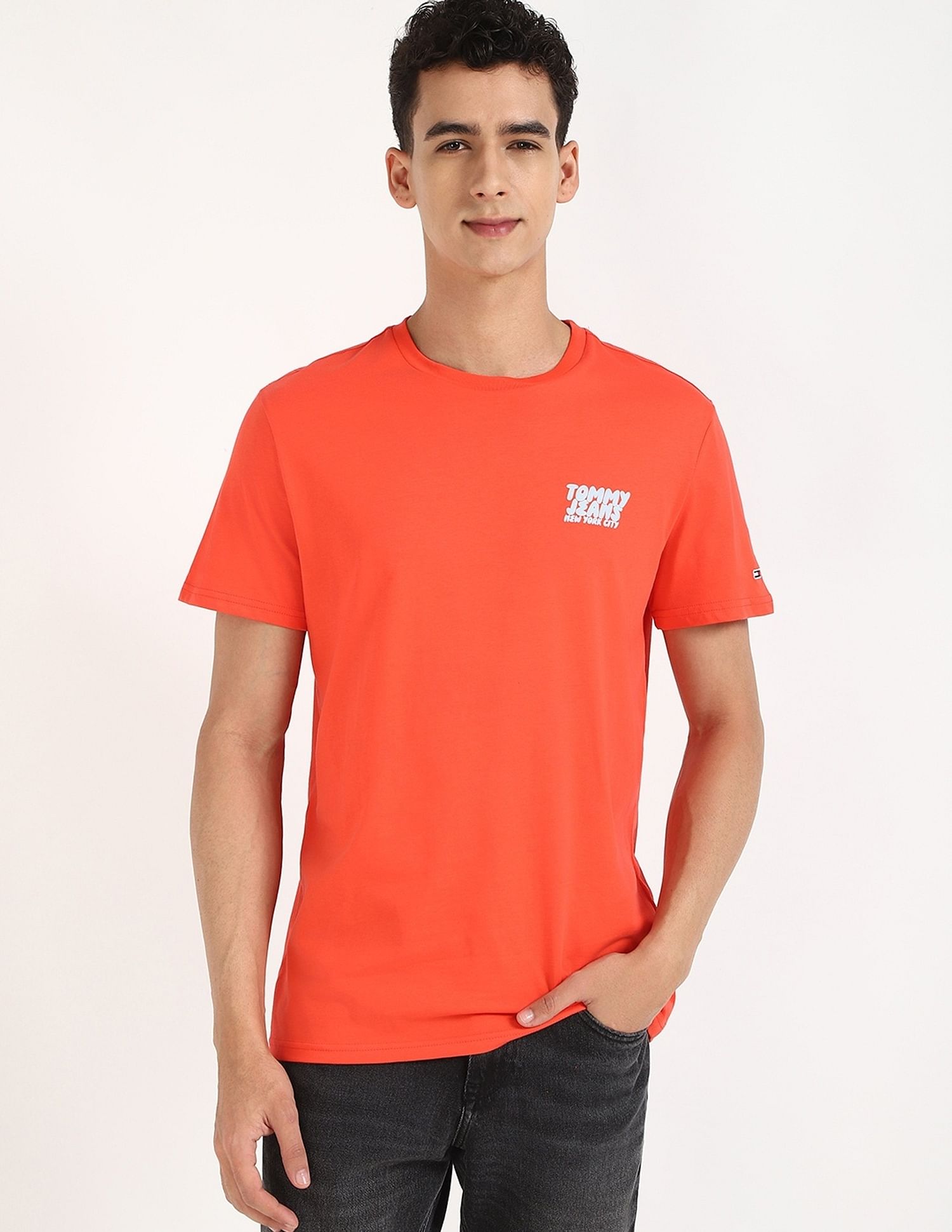 Tommy Hilfiger Printed Slim-Fit Cotton T-Shirt