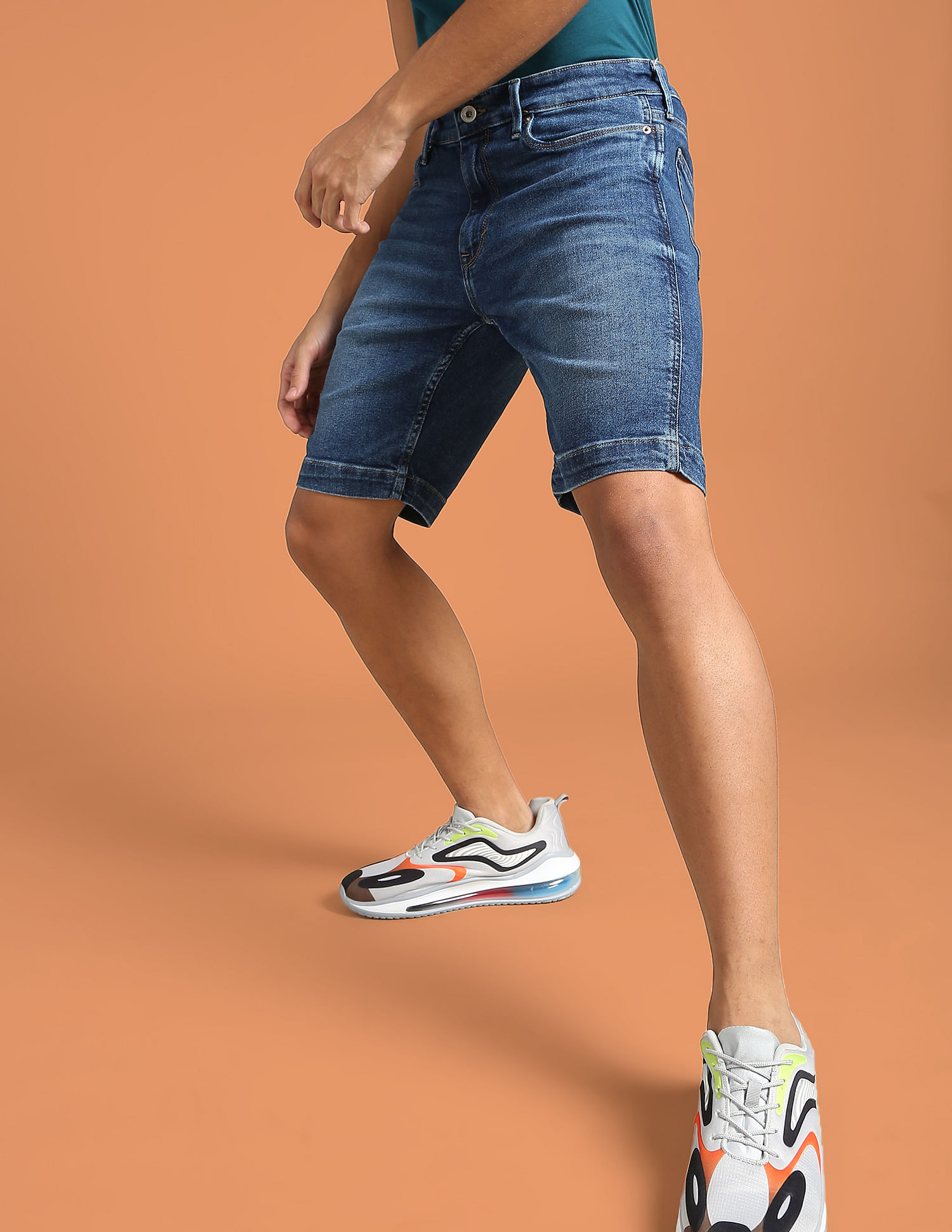 Zena women's jeans slim shorts orange – CROSS JEANS