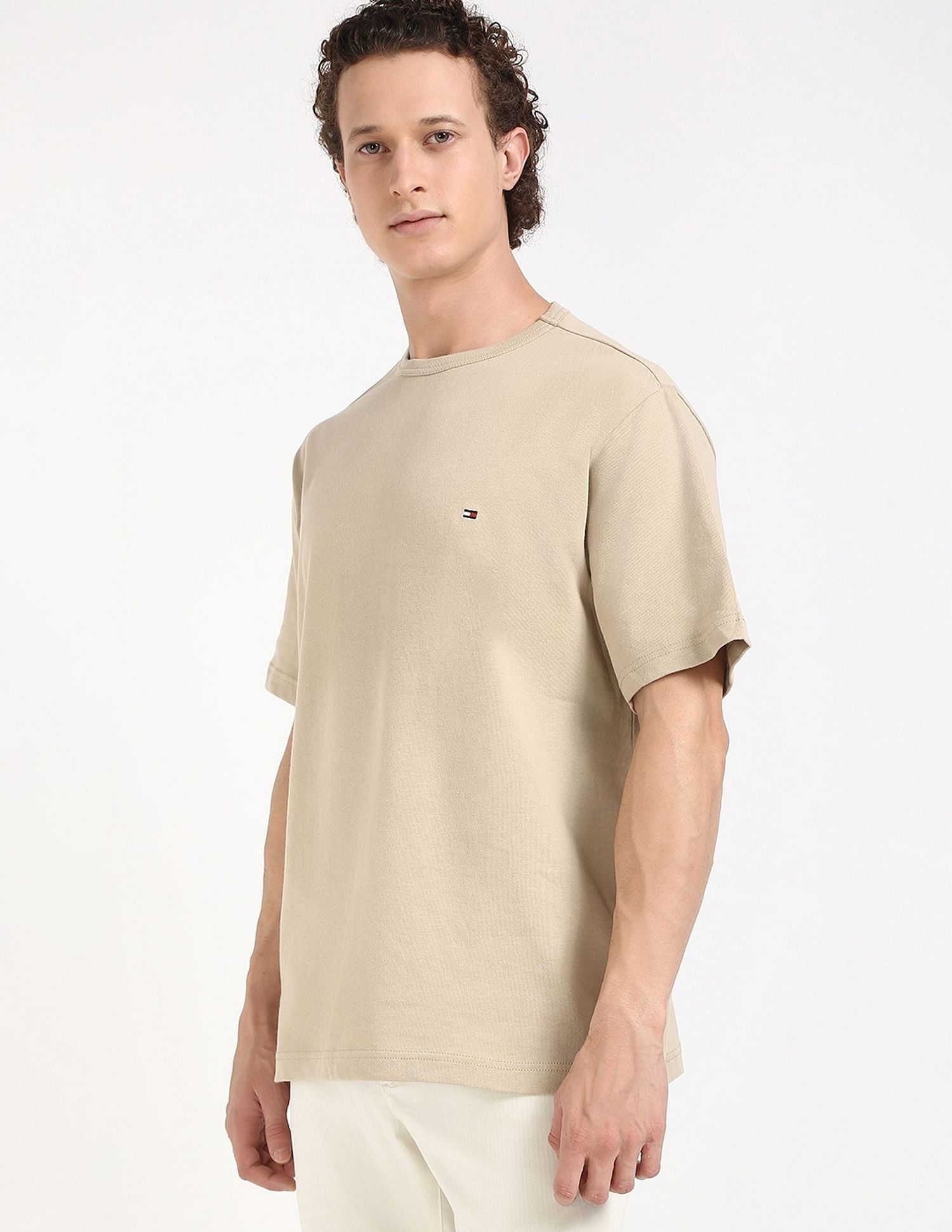 Tommy Hilfiger Solid Relaxed-Fit Cotton T-Shirt