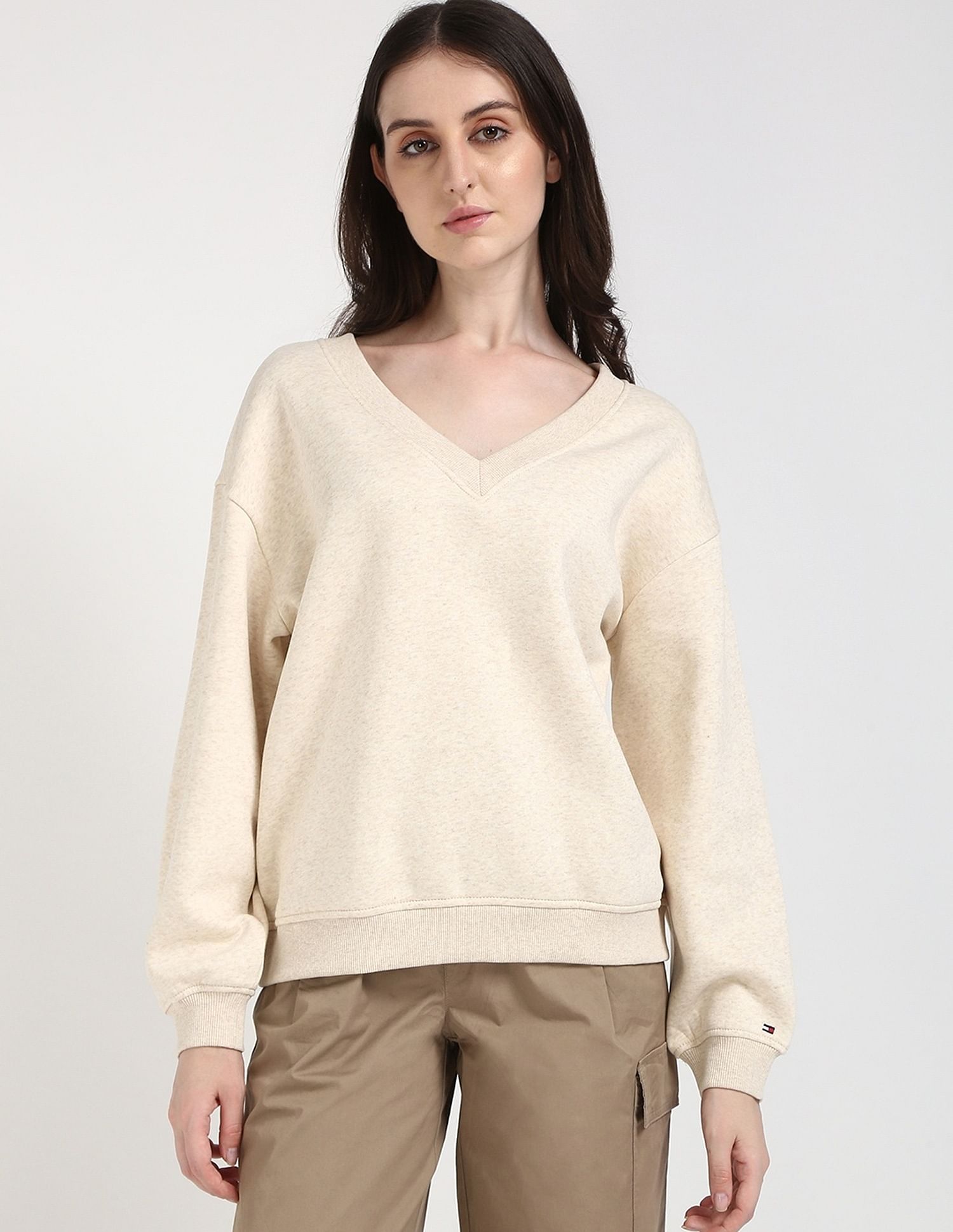 Tommy Hilfiger Regular-Fit Cotton V-Neck Sweatshirt