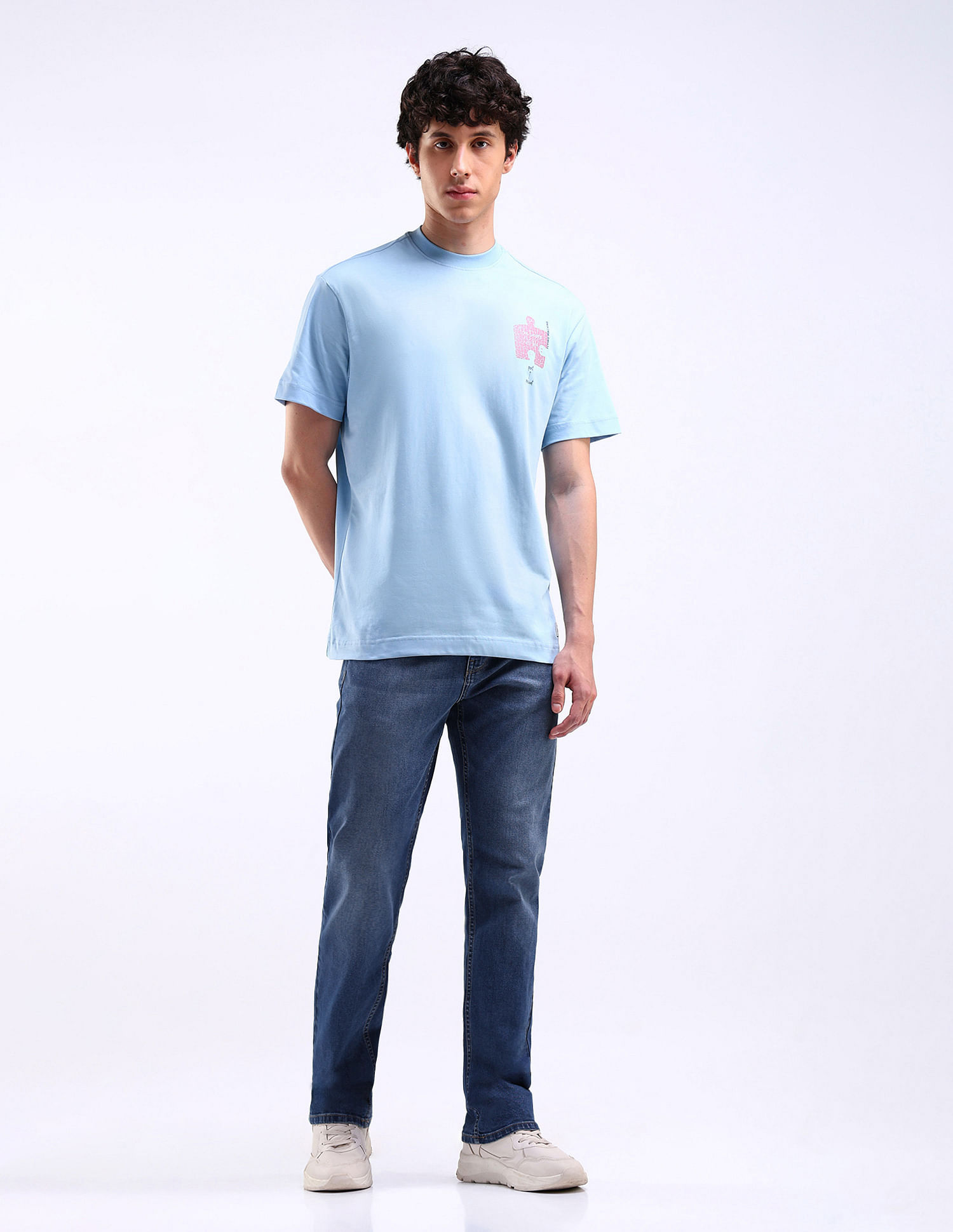 Flying Machine F-Jango Straight Fit Stone Wash Jeans
