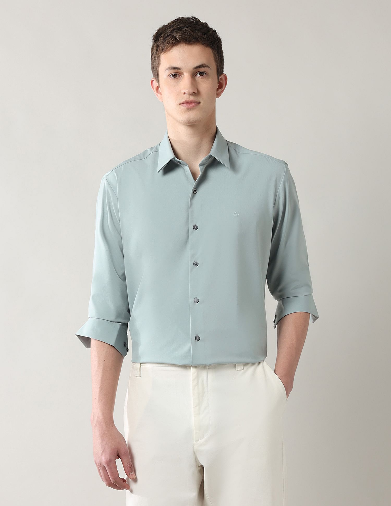 Arrow Newyork Manhattan Slim Fit Twill Shirt