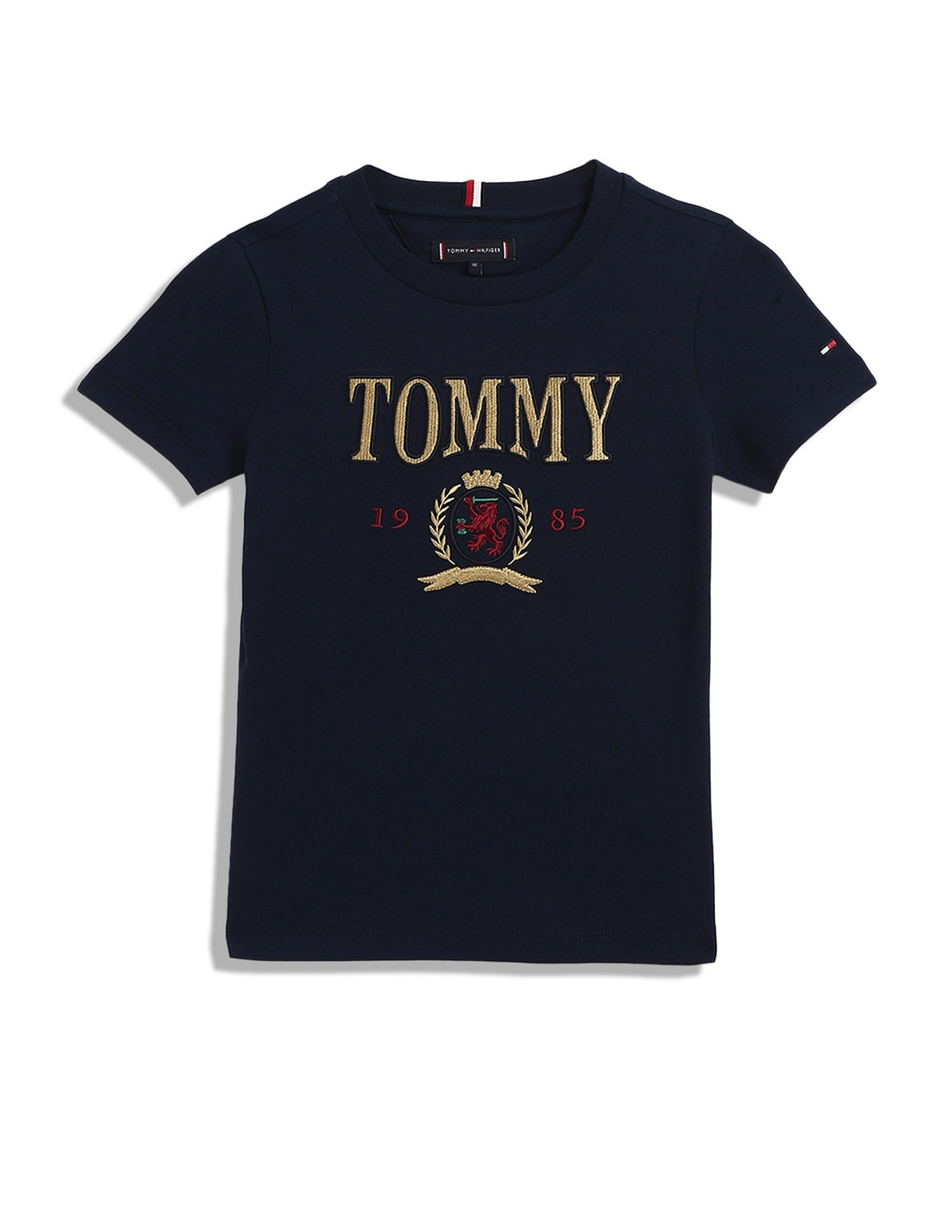 Tommy Hilfiger Kids Boys Logo Regular-Fit Cotton T-Shirt