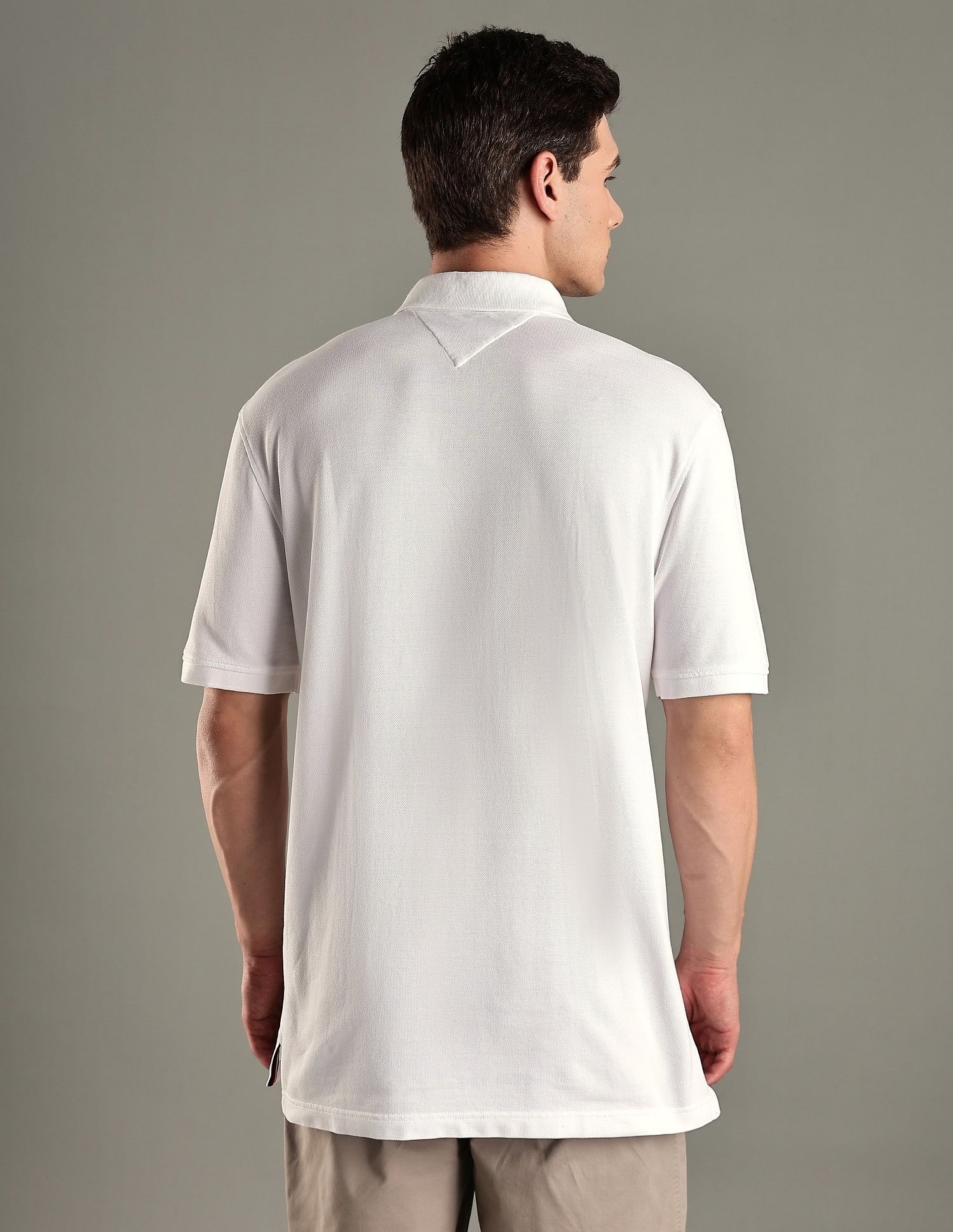 Tommy Hilfiger Logo Regular-Fit Cotton Polo T-Shirt