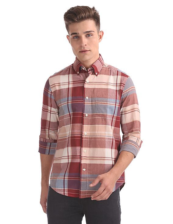 bleeding madras shirt