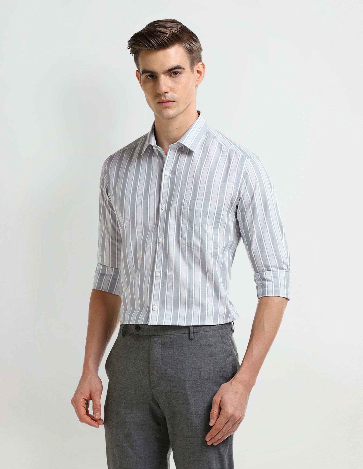 Arrow Vertical Striped Dobby Shirt