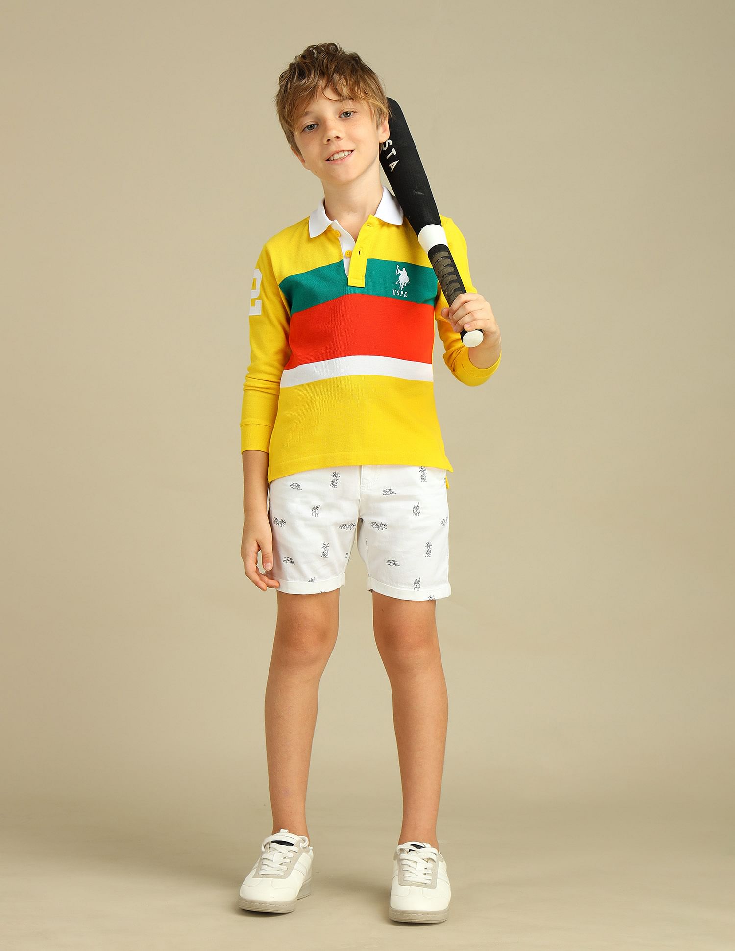 U.S. Polo Assn. Kids Boys Colour Blocked Polo Shirt