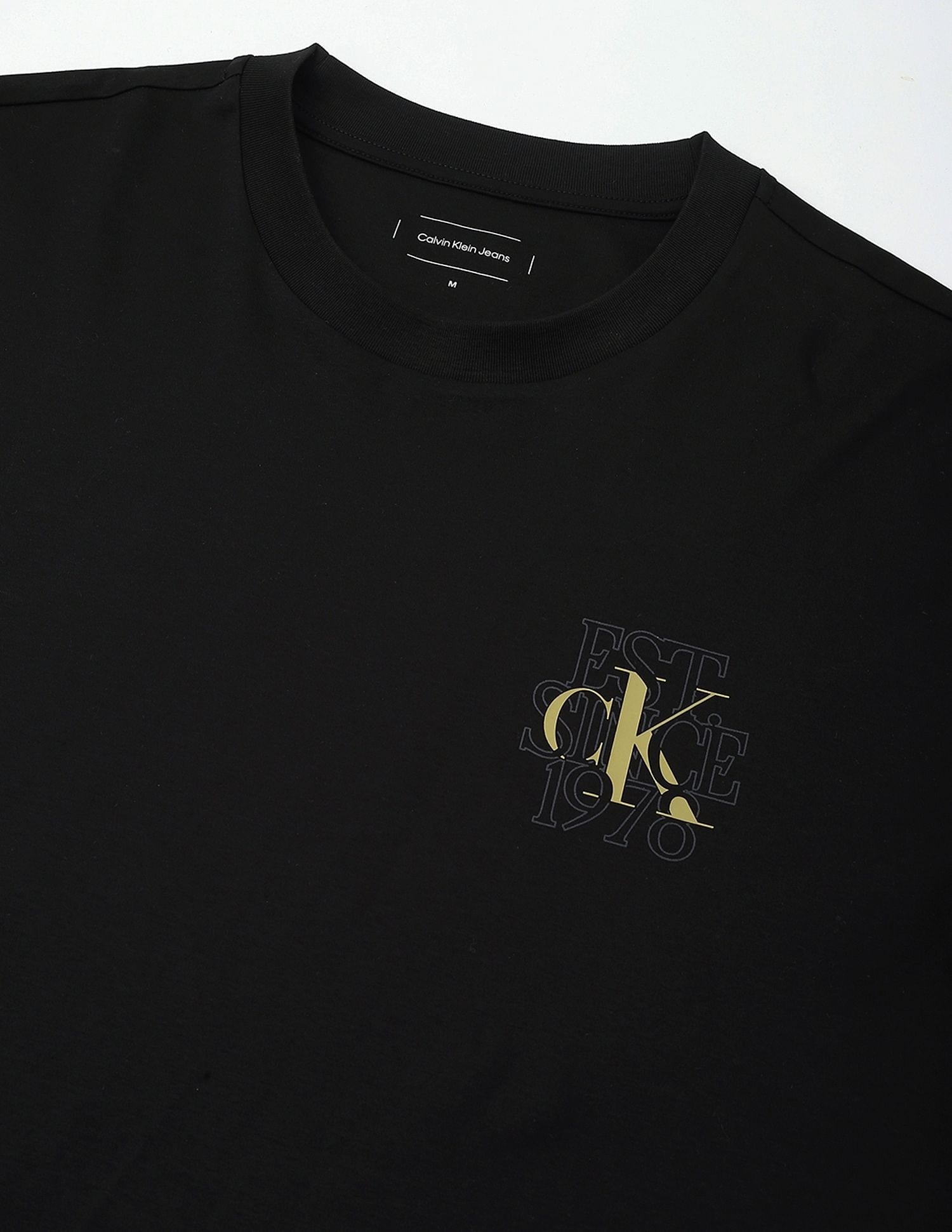 Calvin Klein Jeans Small Logo Regular-Fit Cotton T Shirt