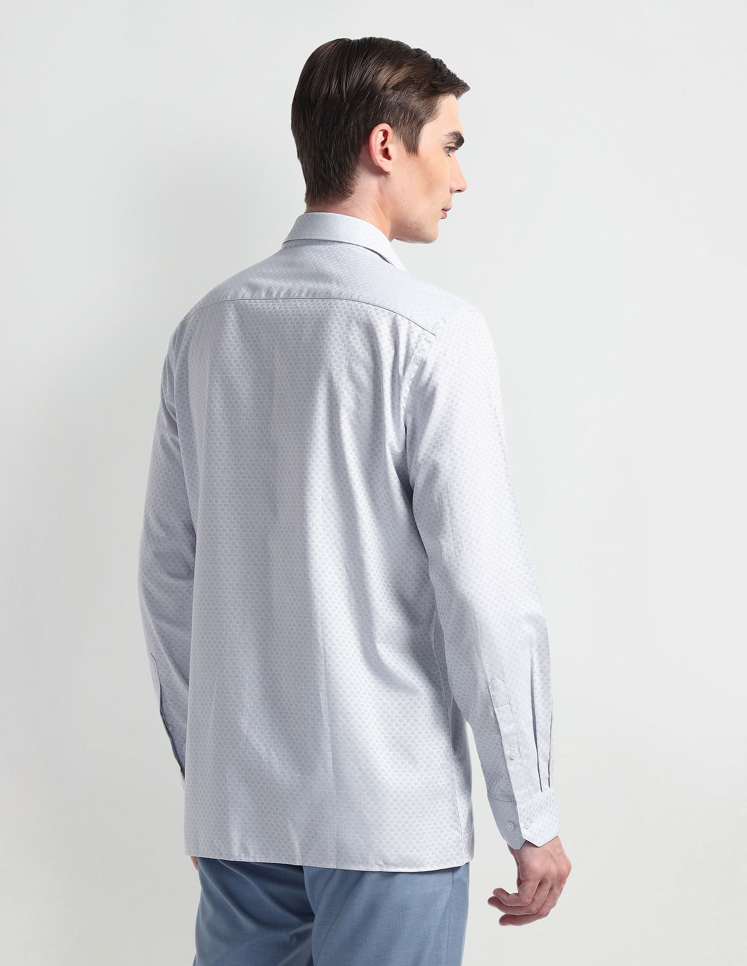 Arrow Liberty Classic Regular Self-design Shirt
