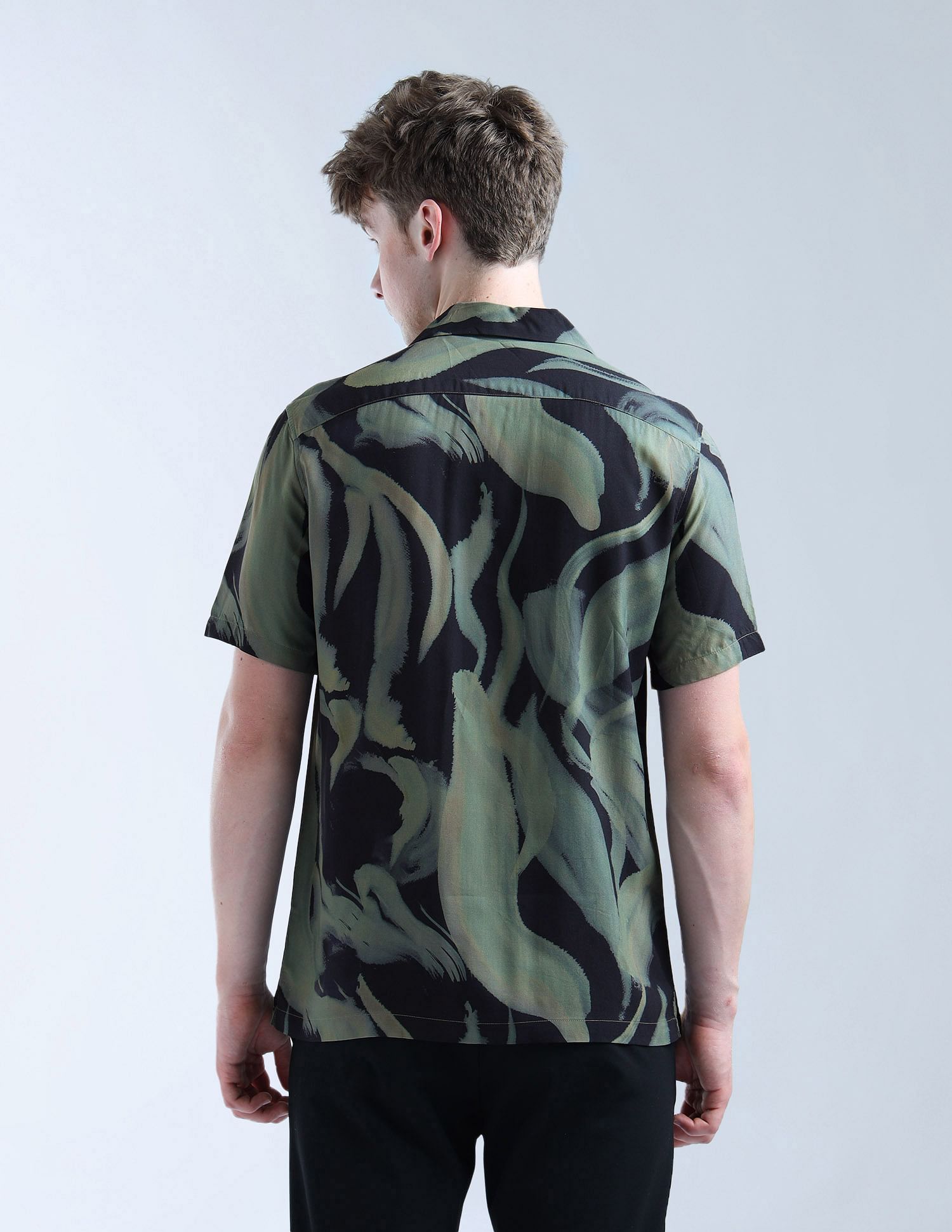 Flying Machine Abstract Printed Color Of Home Shirt