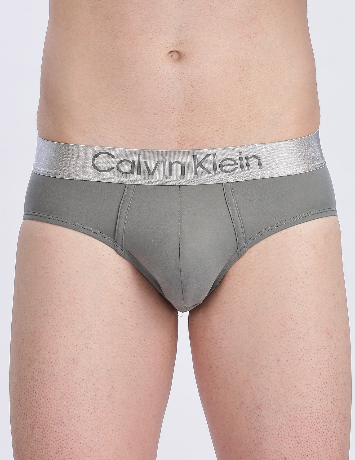 Calvin Klein Underwear Low Rise Solid Grey Briefs
