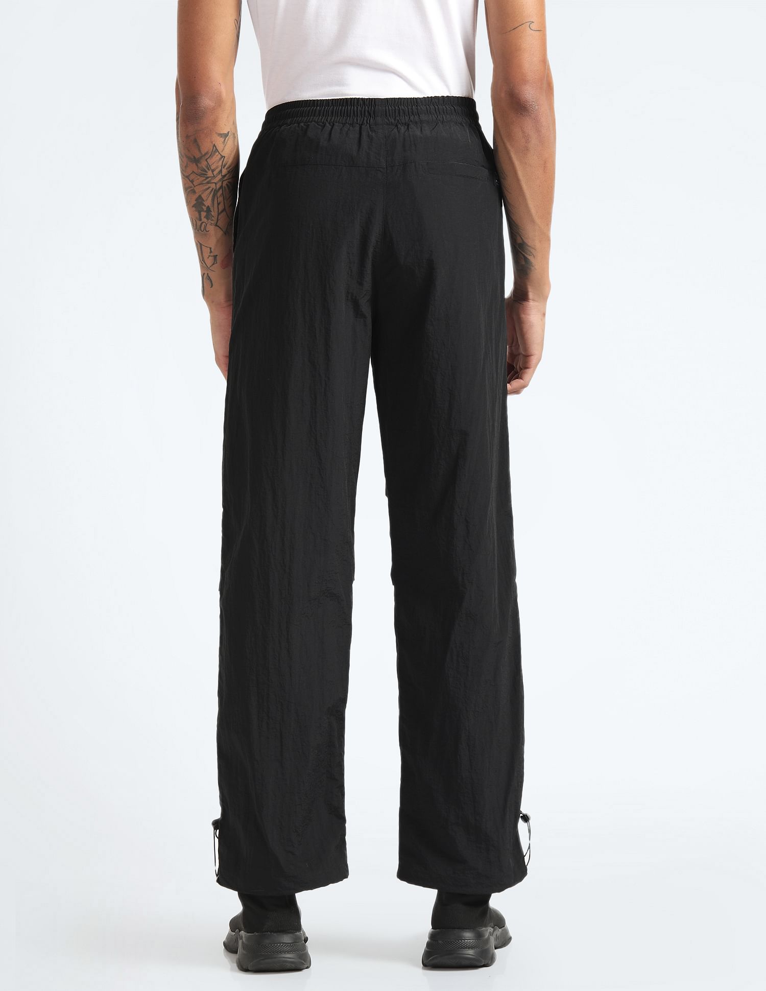 Flying Machine Mid Rise Solid Trousers