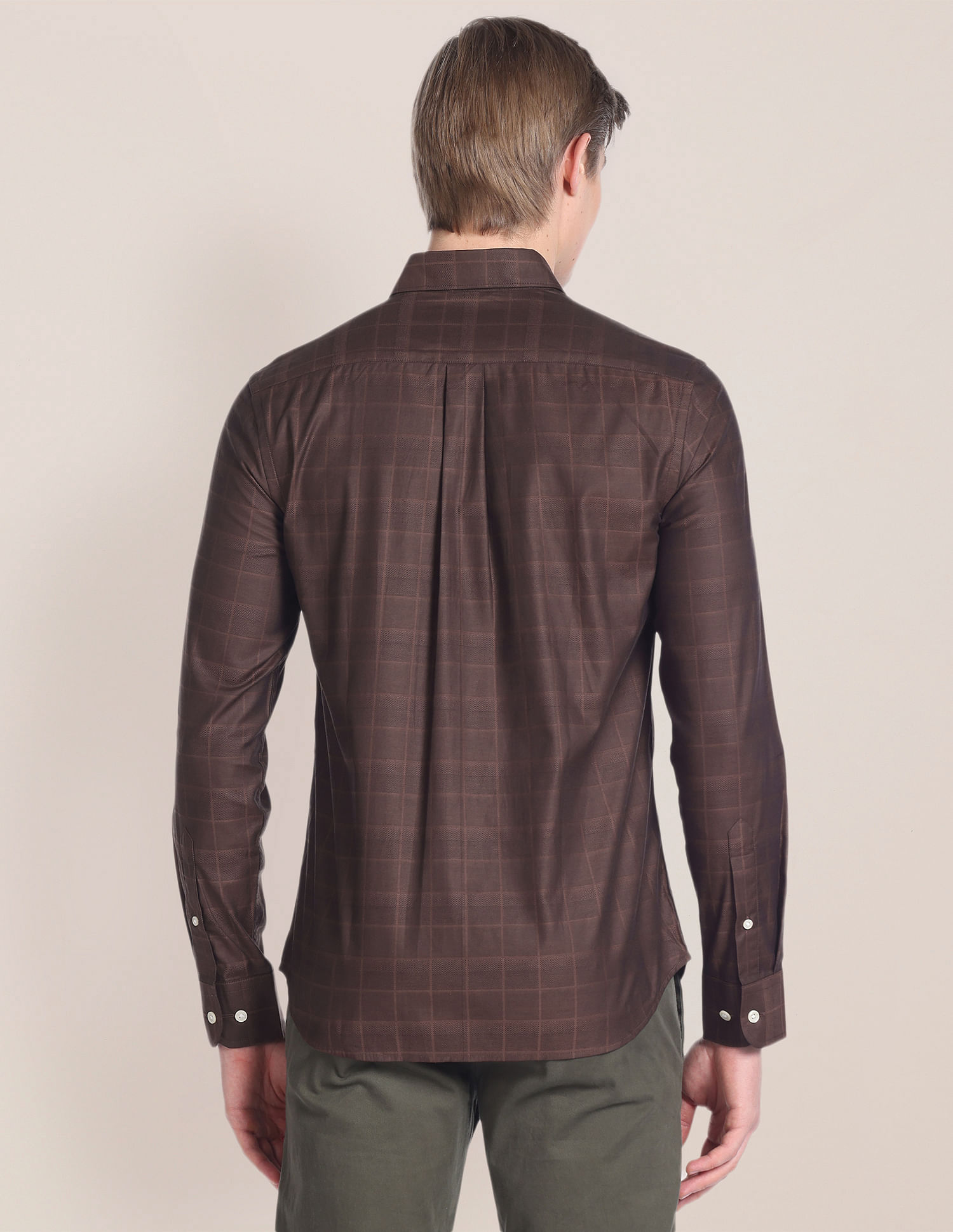 U.S. Polo Assn. Spread Collar Checked Shirt