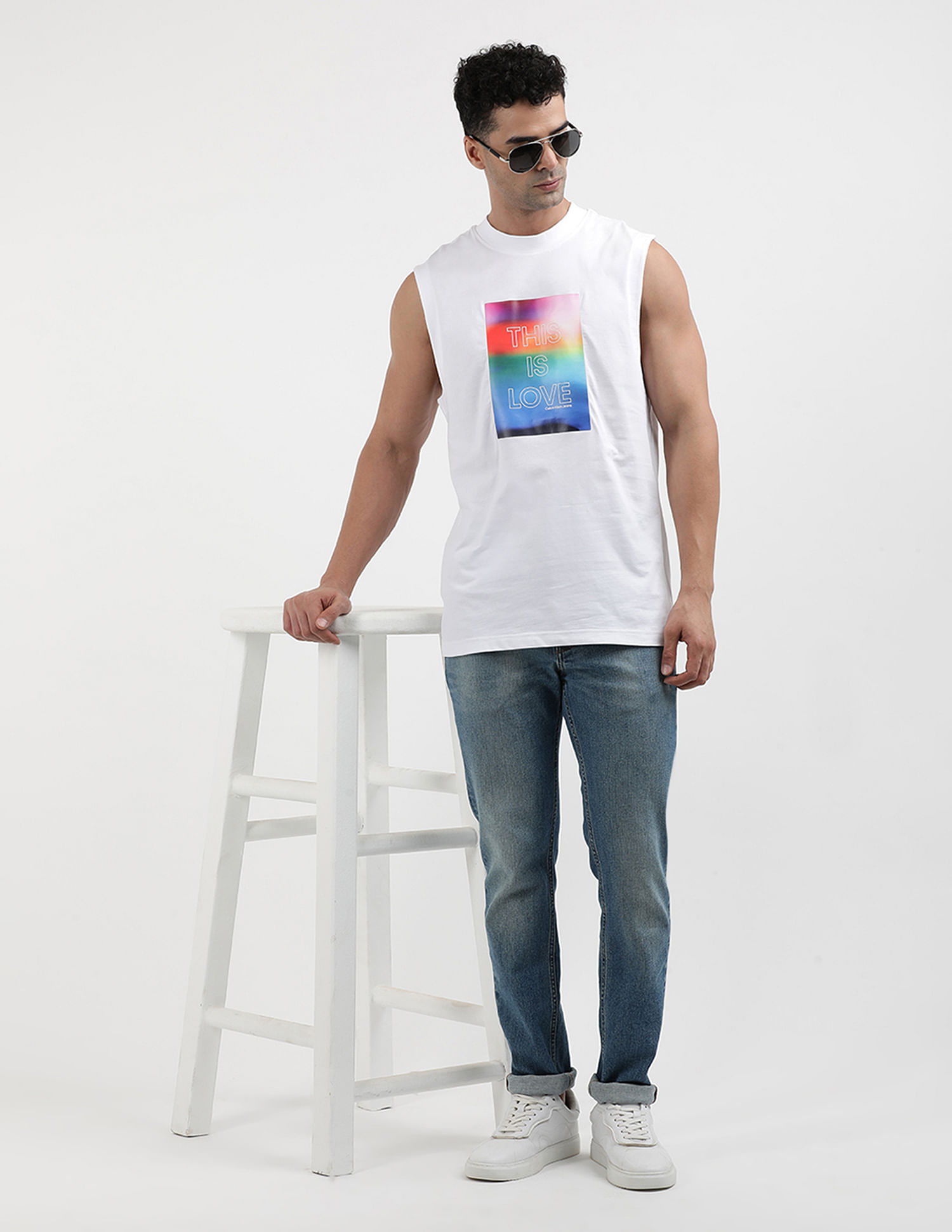 Calvin Klein Jeans Regular Fit Printed Tank