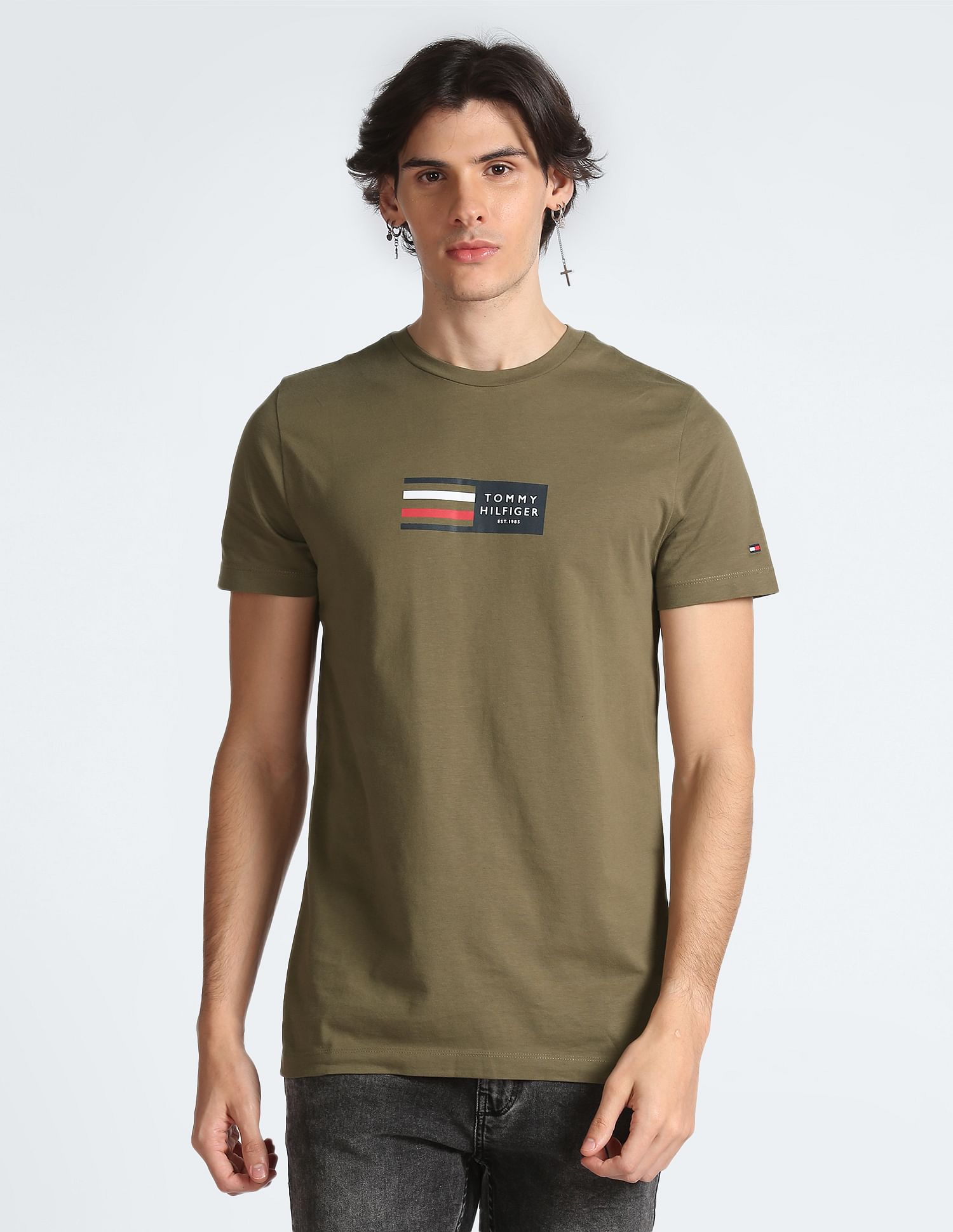 Tommy Hilfiger Transitional Organic Cotton Brand Print T-Shirt