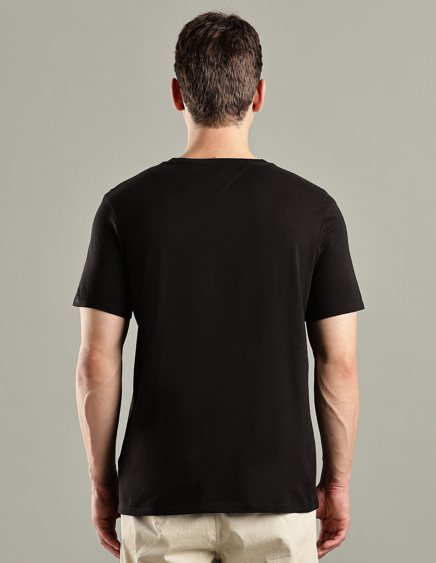Tommy Hilfiger Solid Regular-Fit Cotton T-Shirt