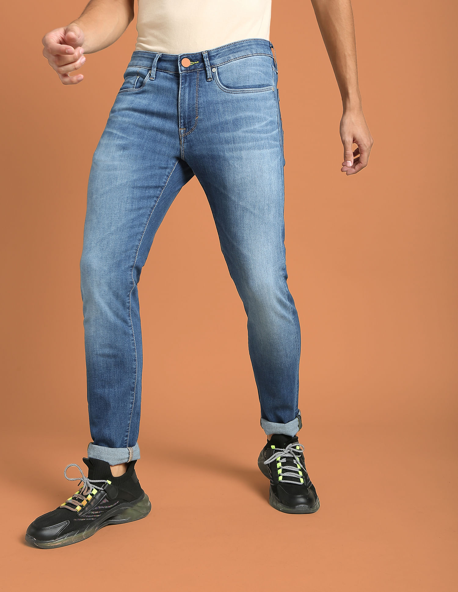 Flying Machine Low Rise Jackson Super Skinny Fit F-Lite Jeans