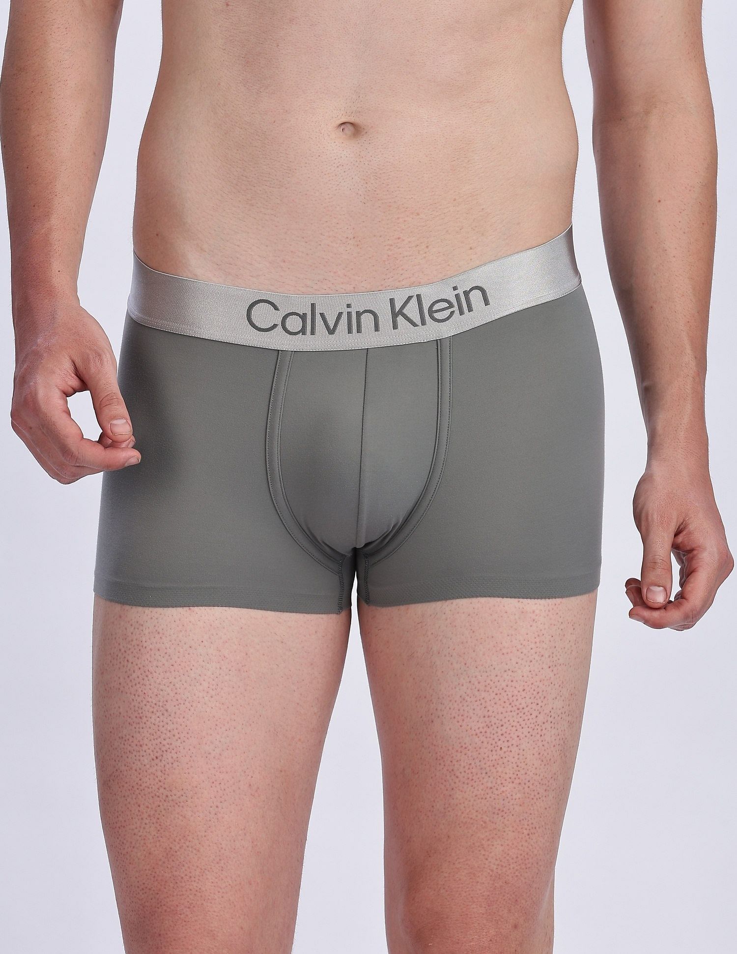 Calvin Klein Underwear Low Rise Solid Grey Trunks