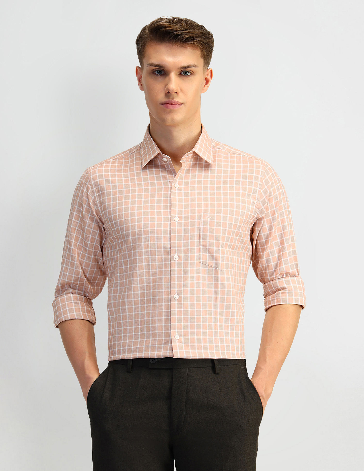 Arrow Manhattan Slim Fit Solid Shirt