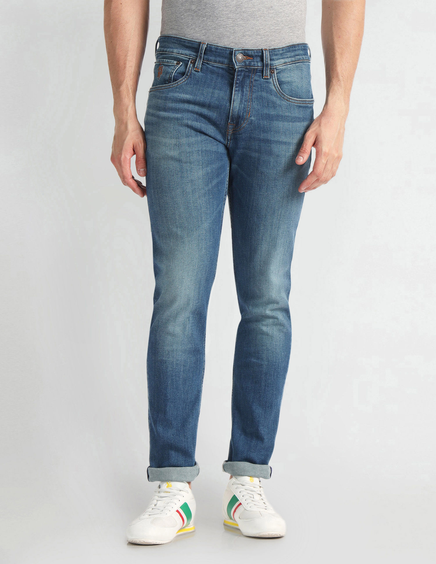 U.S. Polo Assn. Denim Co. Brandon Slim Tapered Fit Blue Jeans