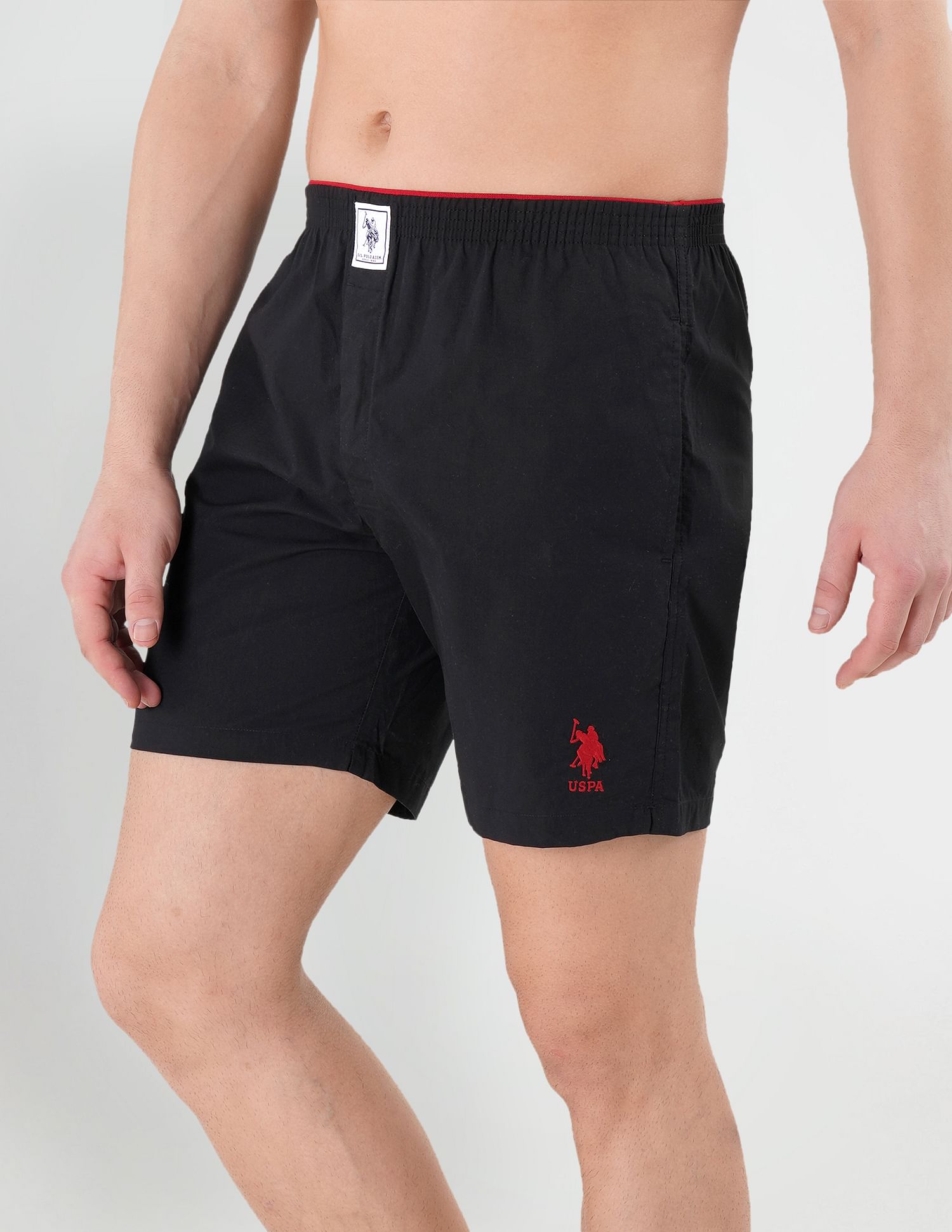 USPA Innerwear Pure Cotton Brushed Elastic I108 Boxers - Pack Of 1