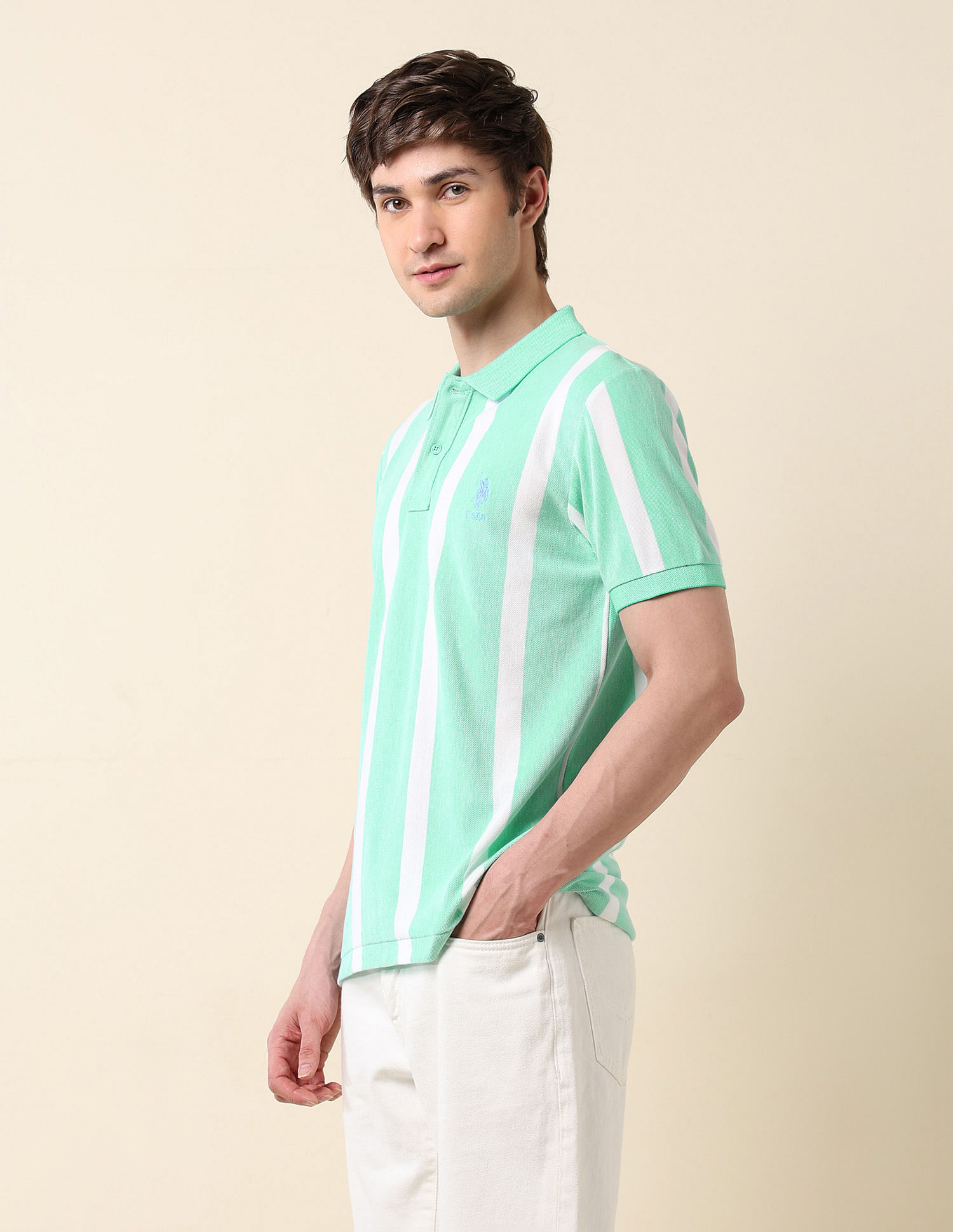 U.S. Polo Assn. Pure Cotton Summer Splash Polo Shirt