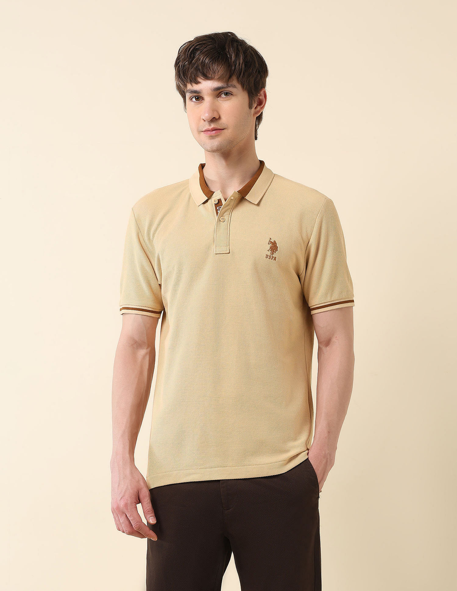 U.S. Polo Assn. Textured Classic Polo Shirt
