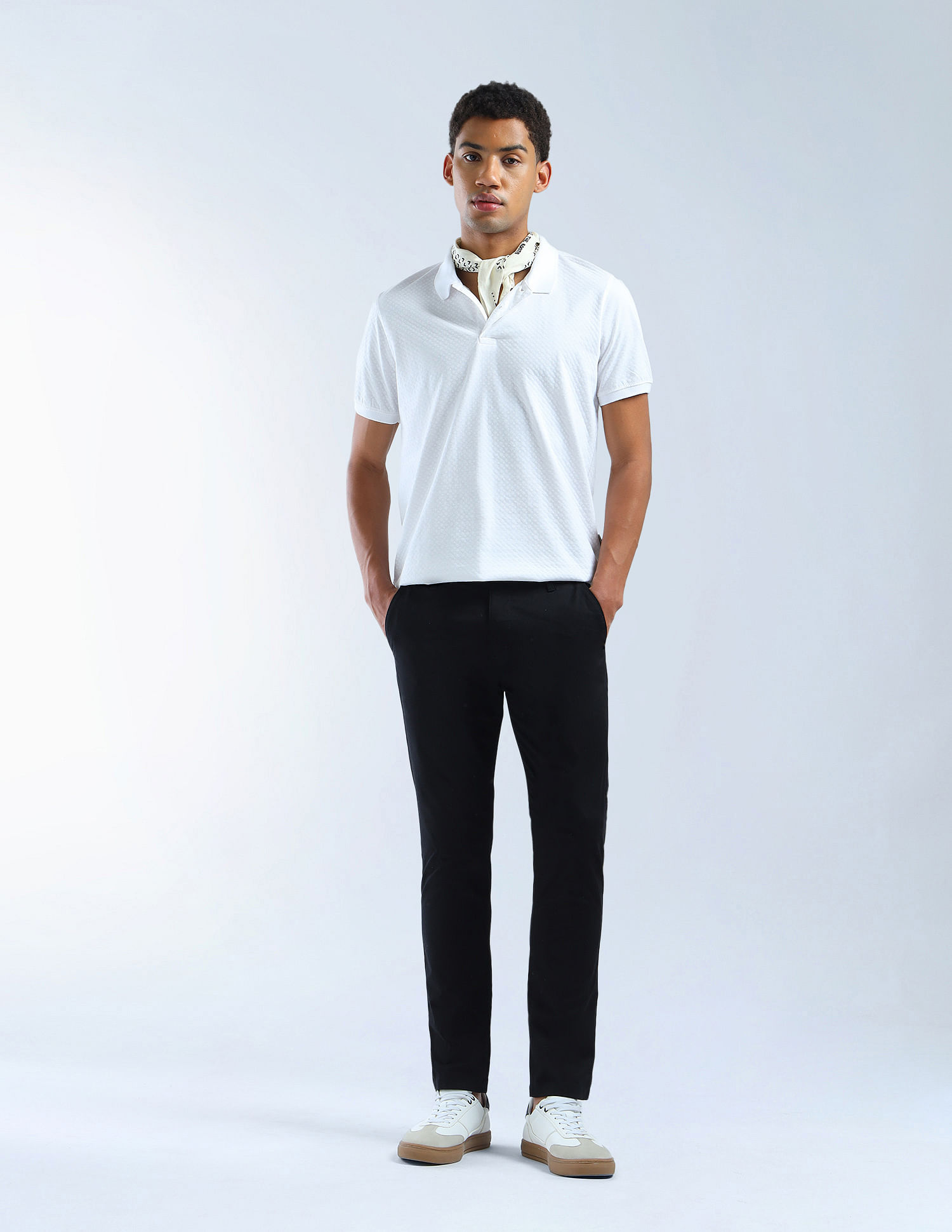 Flying Machine Slim Tapered Fit Twill Trousers