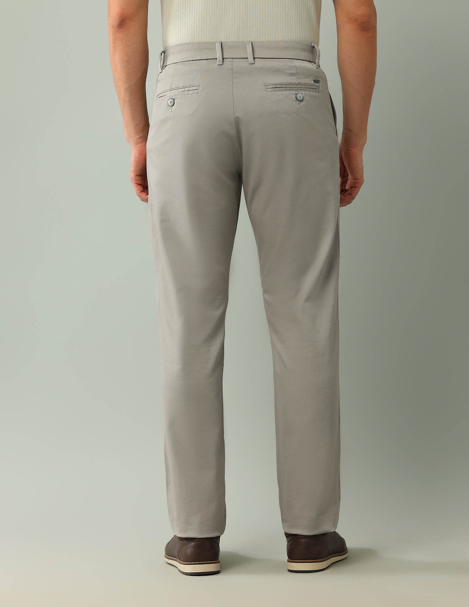 Arrow Sport Solid Dobby Weave Trousers