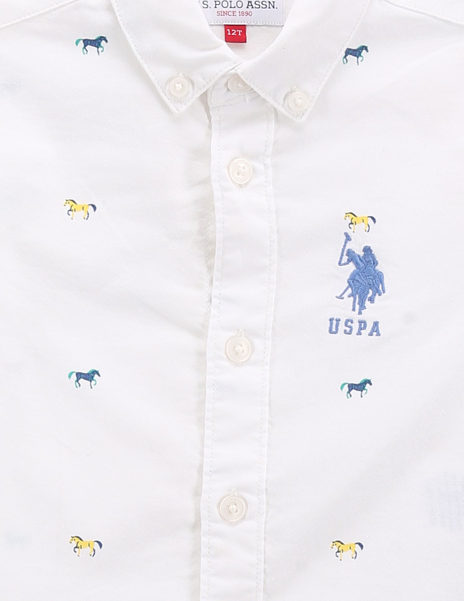 U.S. Polo Assn. Kids Boys Oxford Cotton Shirt