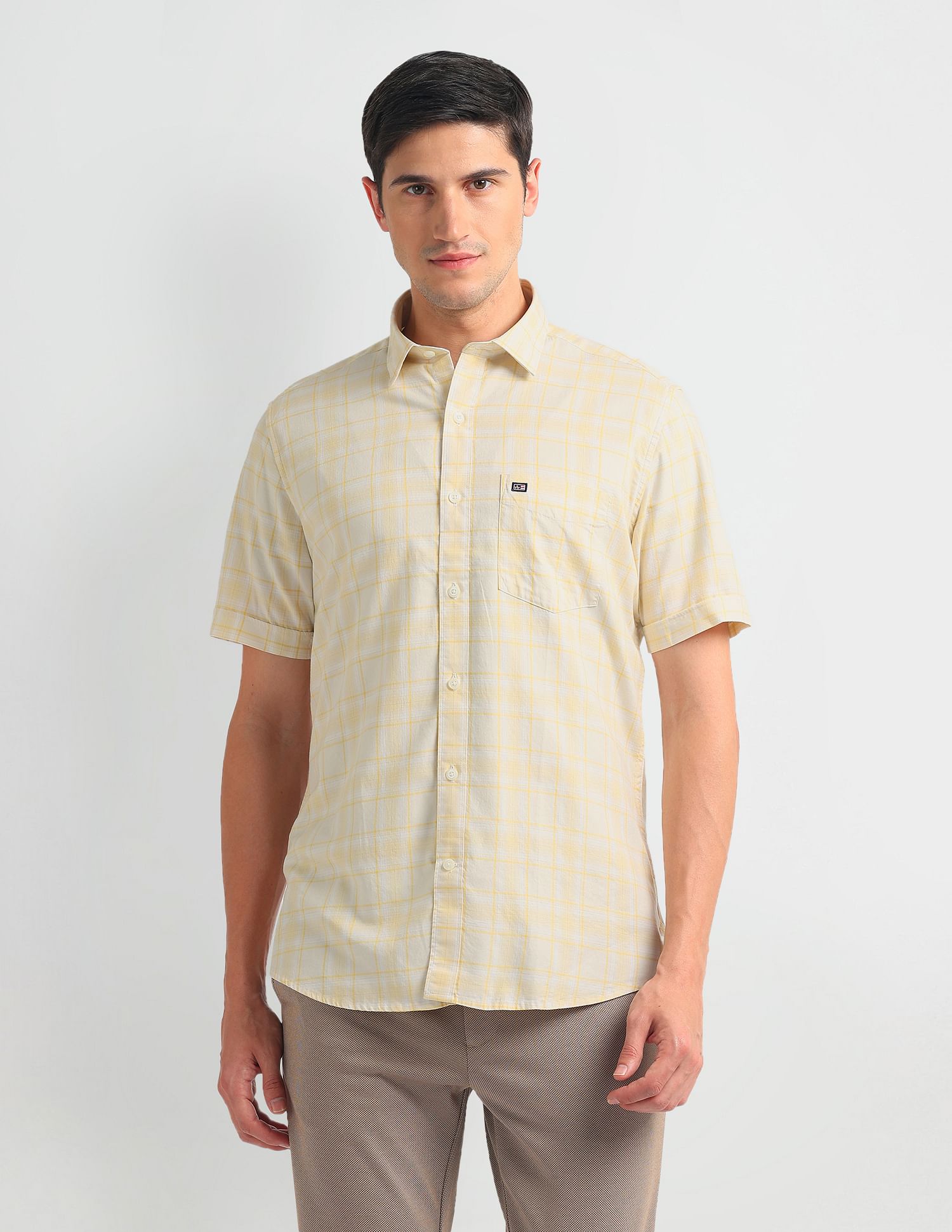 Arrow Sports Tartan Check Liberty Classic Fit Shirt
