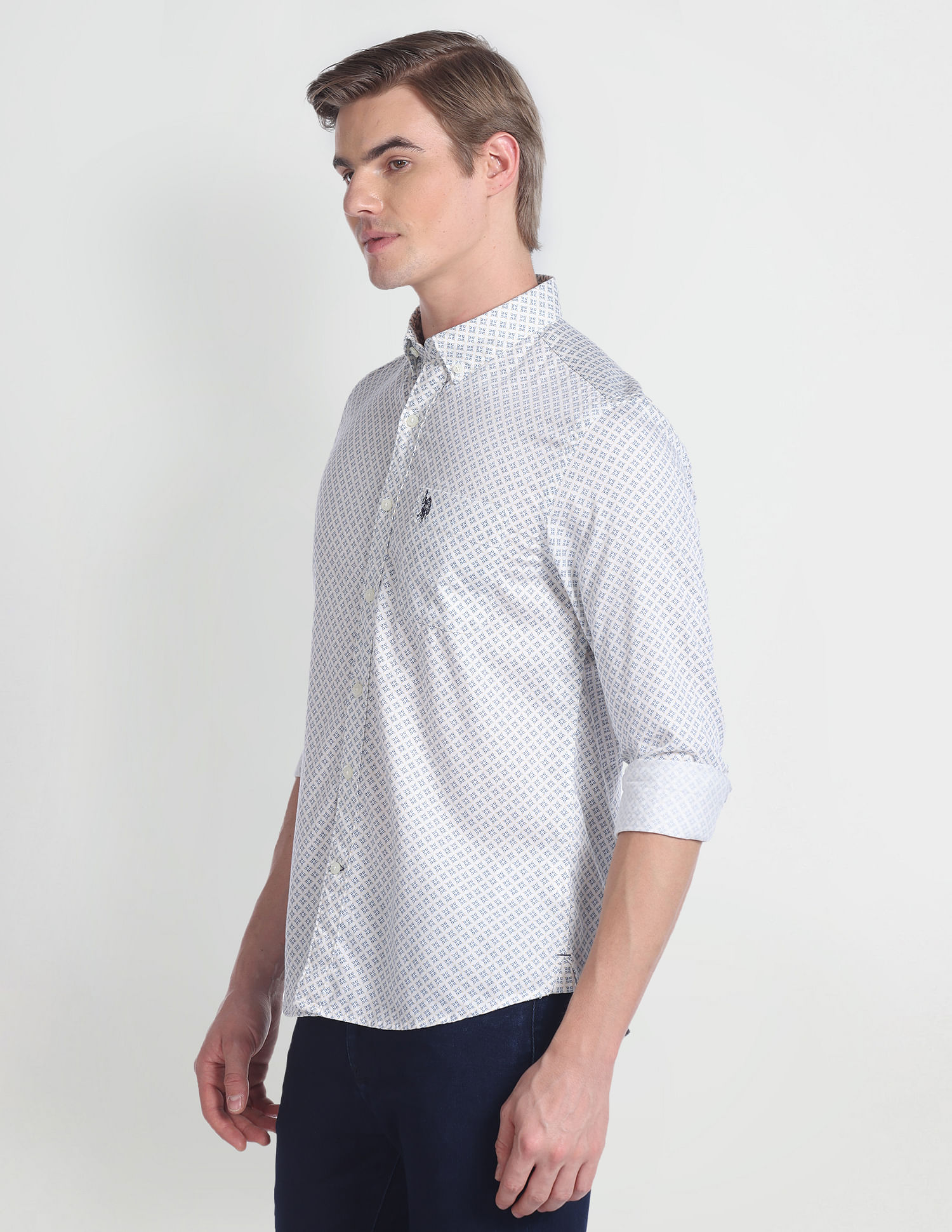 U.S. Polo Assn. Denim Co. Motif Print Twill Shirt